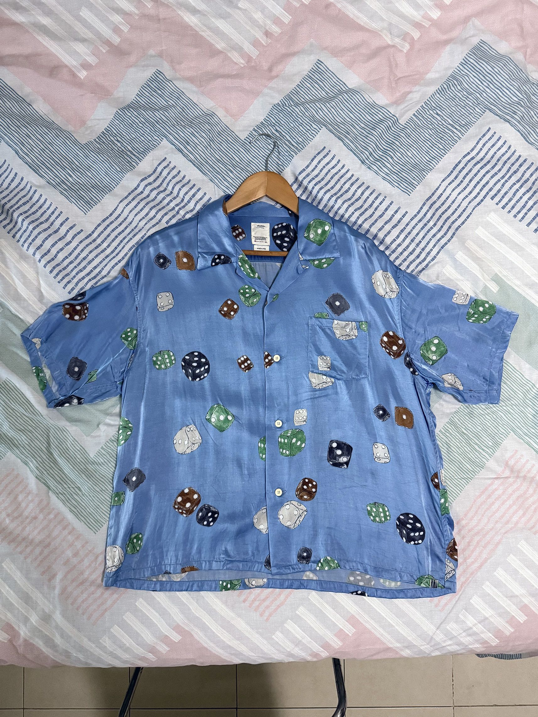 Visvim 21 SS Wallis Shirt Dice Blue Sz. 1 012101105011013 Size US S / EU 44-46 / 1 - 1 Thumbnail