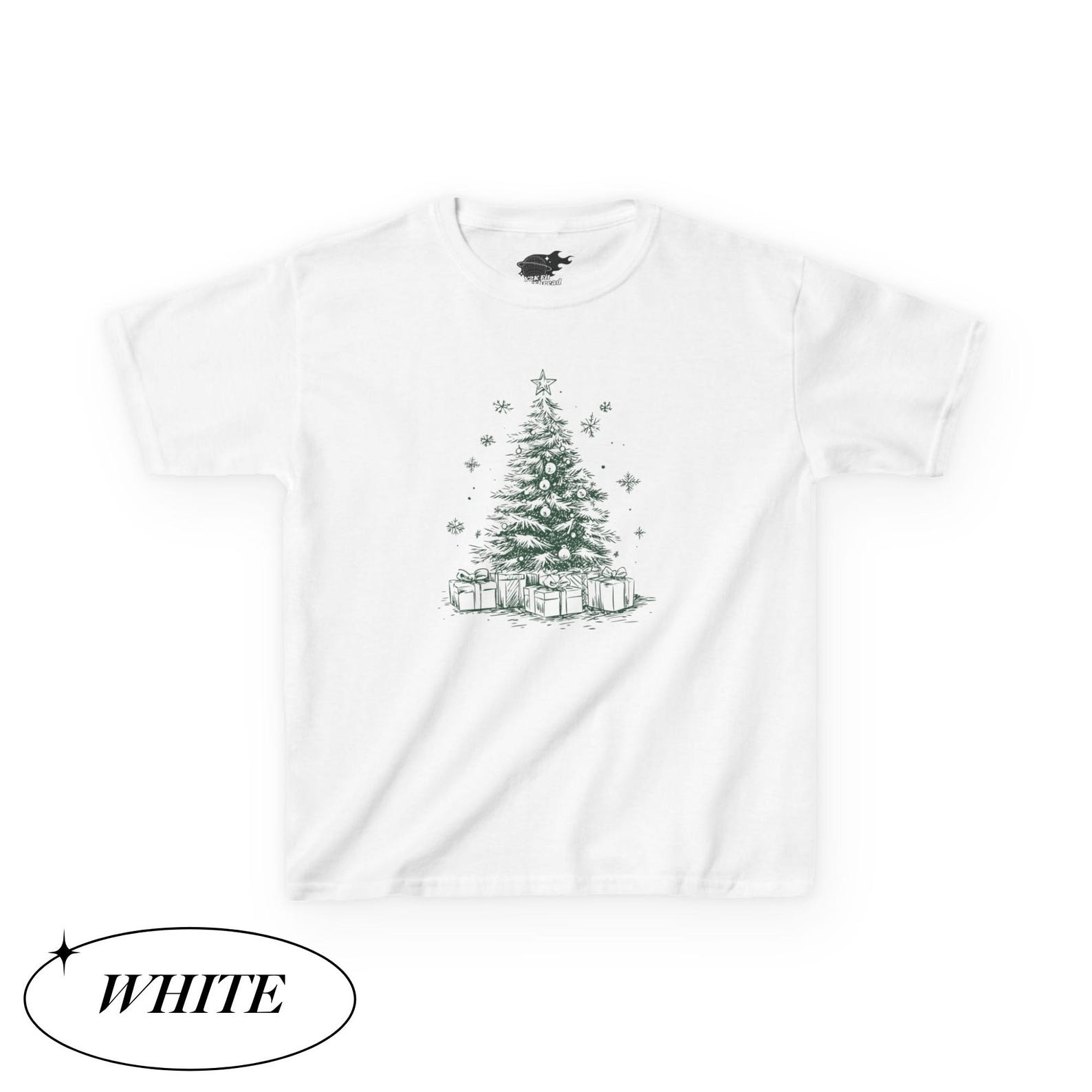 Other Vintage Christmas Tree Baby Tee – Retro Holiday Tee Size M / US 6-8 / IT 42-44 - 2 Thumbnail
