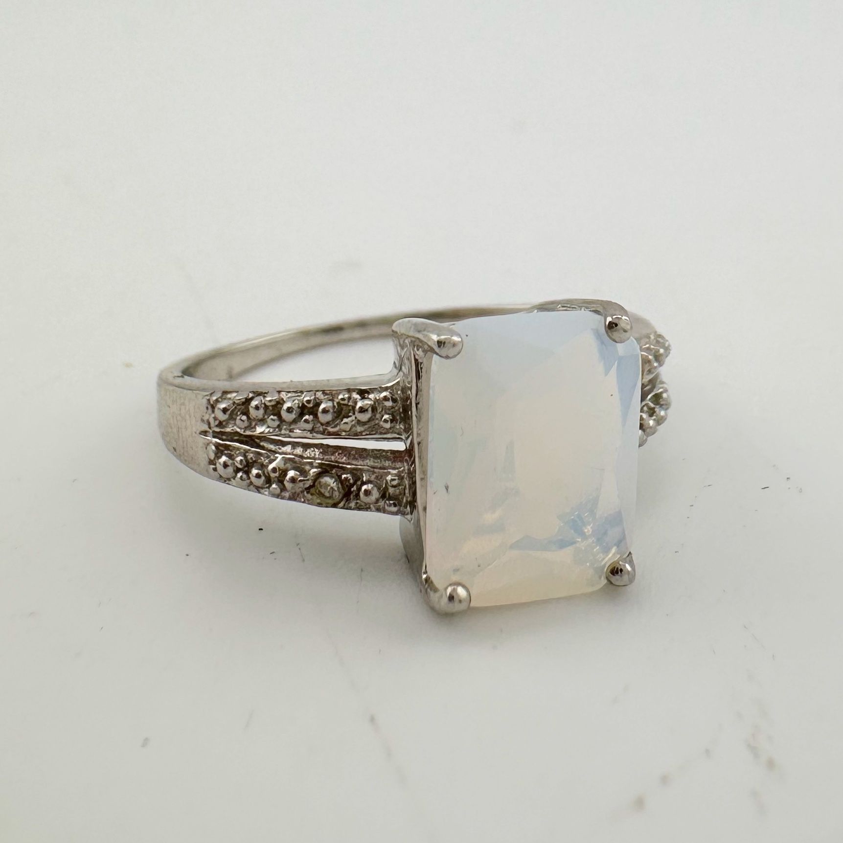 Other Beautiful Natural Opal Ring with Small Diamond Accent - Size Size ONE SIZE - 11 Thumbnail