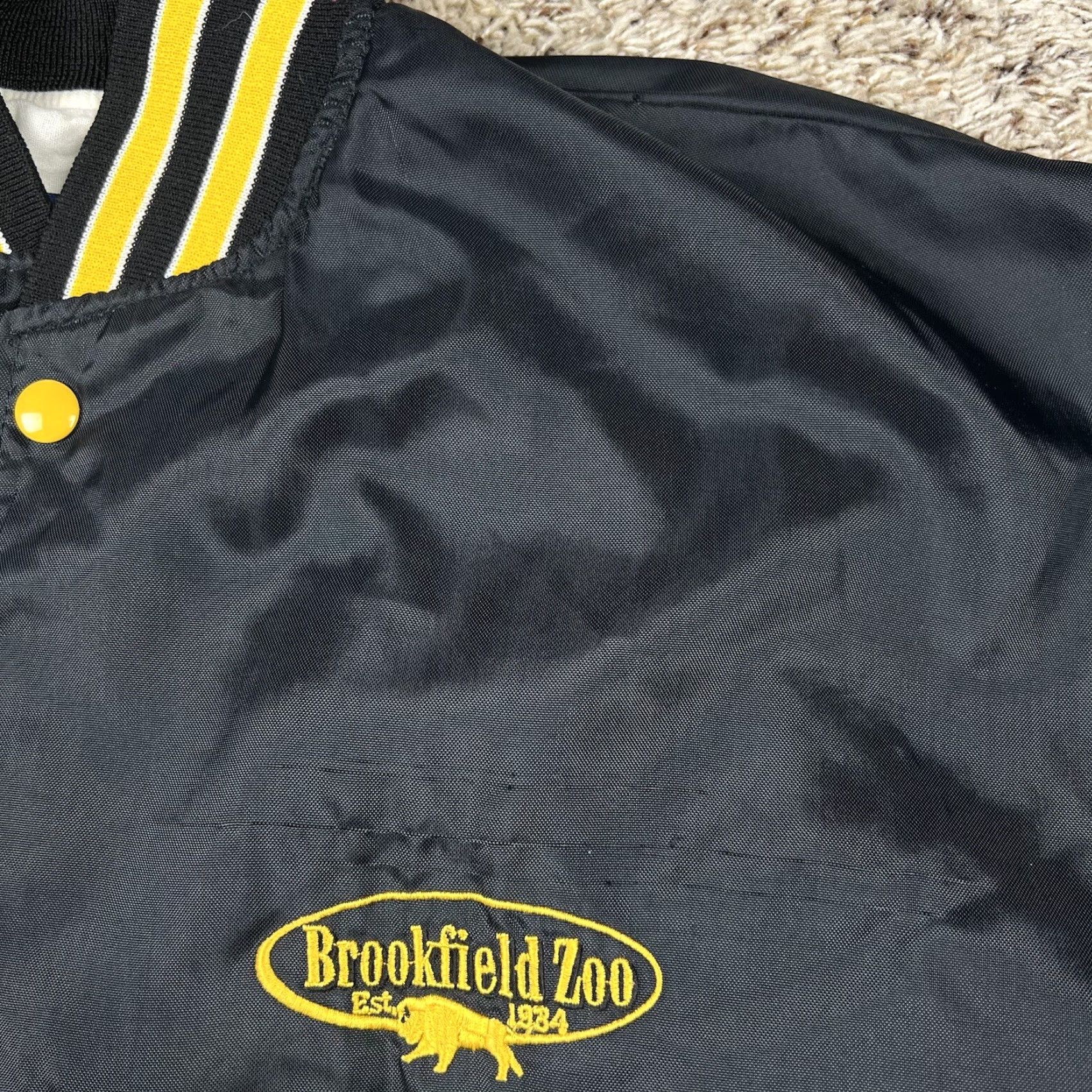 Holloway VINTAGE Holloway 90s Bomber Jacket Black L Size US L / EU 52-54 / 3 - 7 Thumbnail