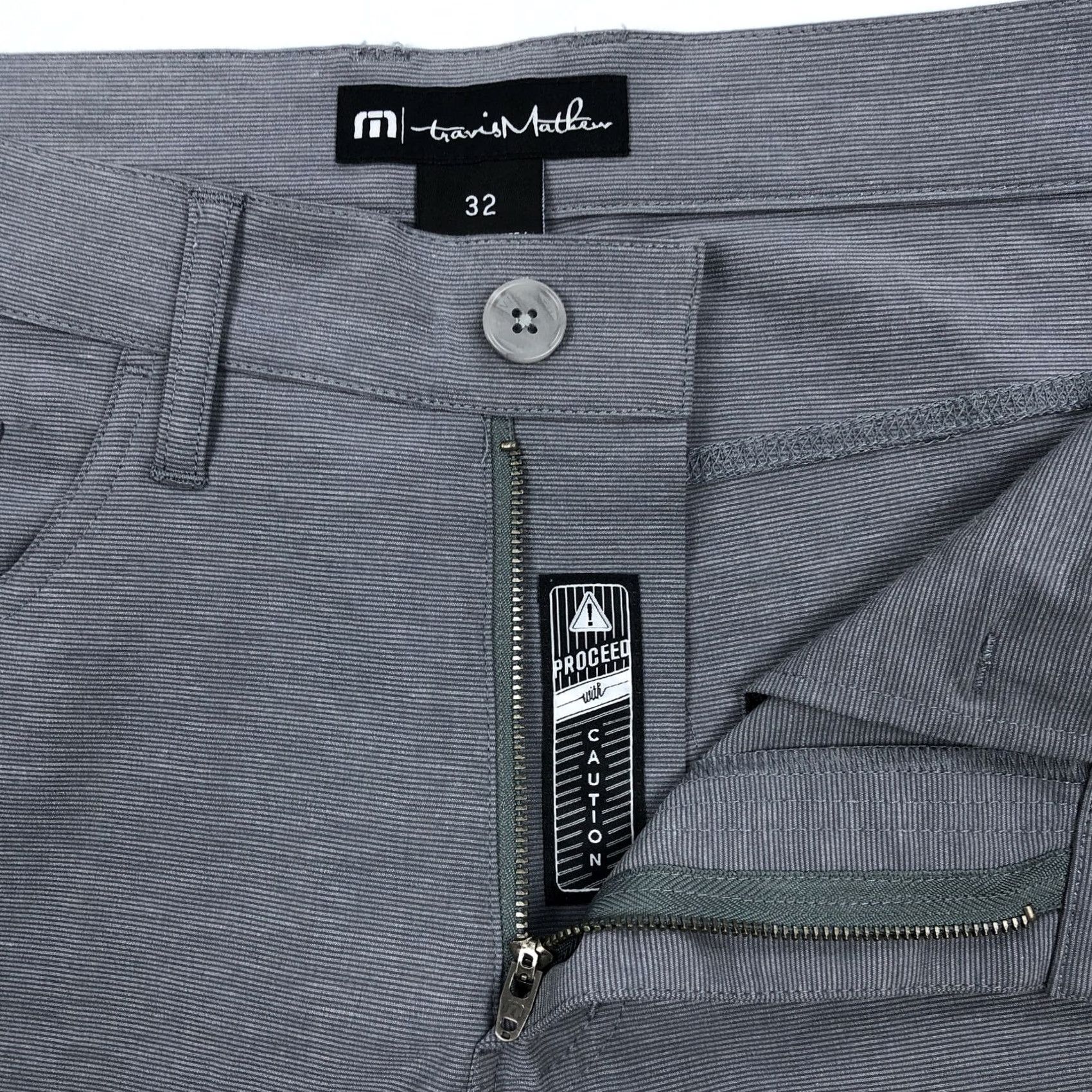 TravisMathew TravisMathew Men’s Gray Straight Leg Performance Pants Size 32 Golf Casual Stretch Size US 32 / EU 48 - 2 Thumbnail