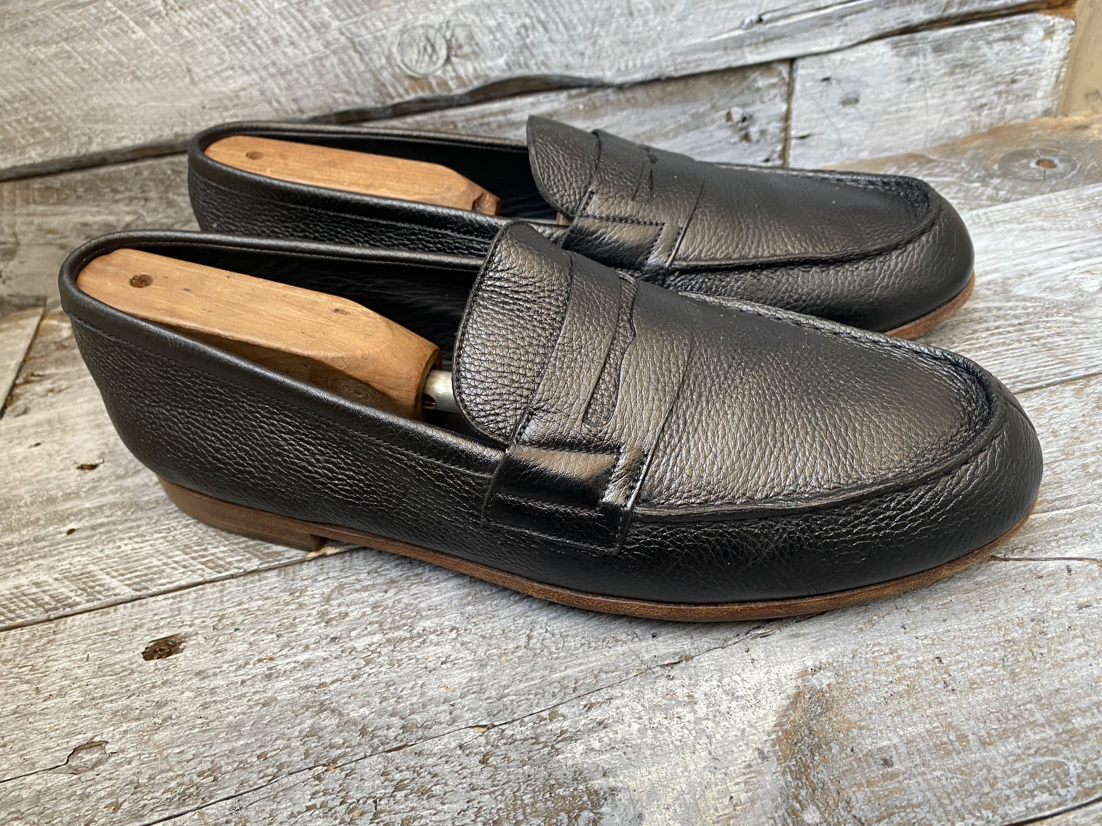 Designer × J.M. Weston Jm weston penny loafers, pebble grain shoes uk7.5 Size US 8.5 / EU 41-42 - 13 Thumbnail