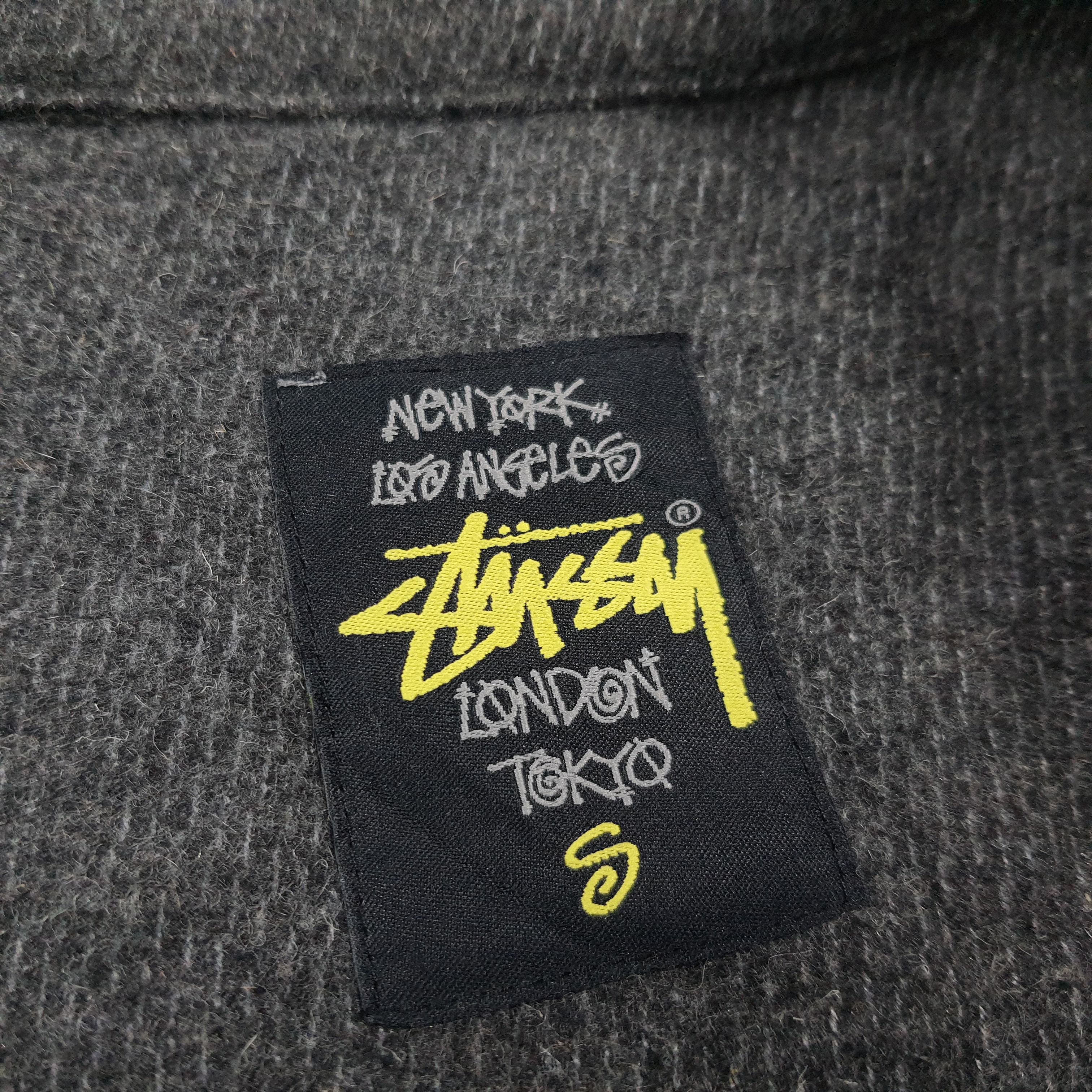Stussy Vintage Stussy Japan Tweed Knit Breasted Peacoat C309N6 Size US XS / EU 42 / 0 - 10 Thumbnail