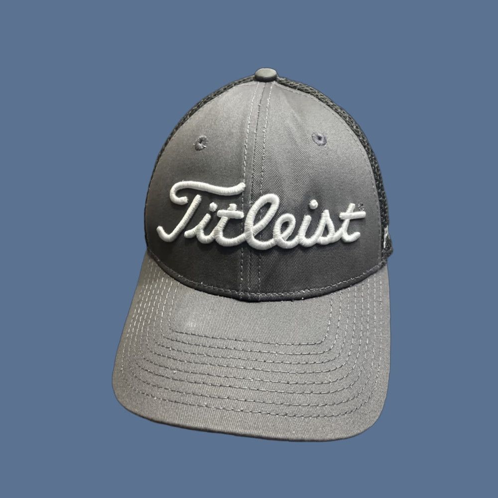 Titleist Titleist Pro V1 FJ Gray Golf Hat S/M Embroidered Logo Foot Joy A-Flex Men Size ONE SIZE - 1 Thumbnail