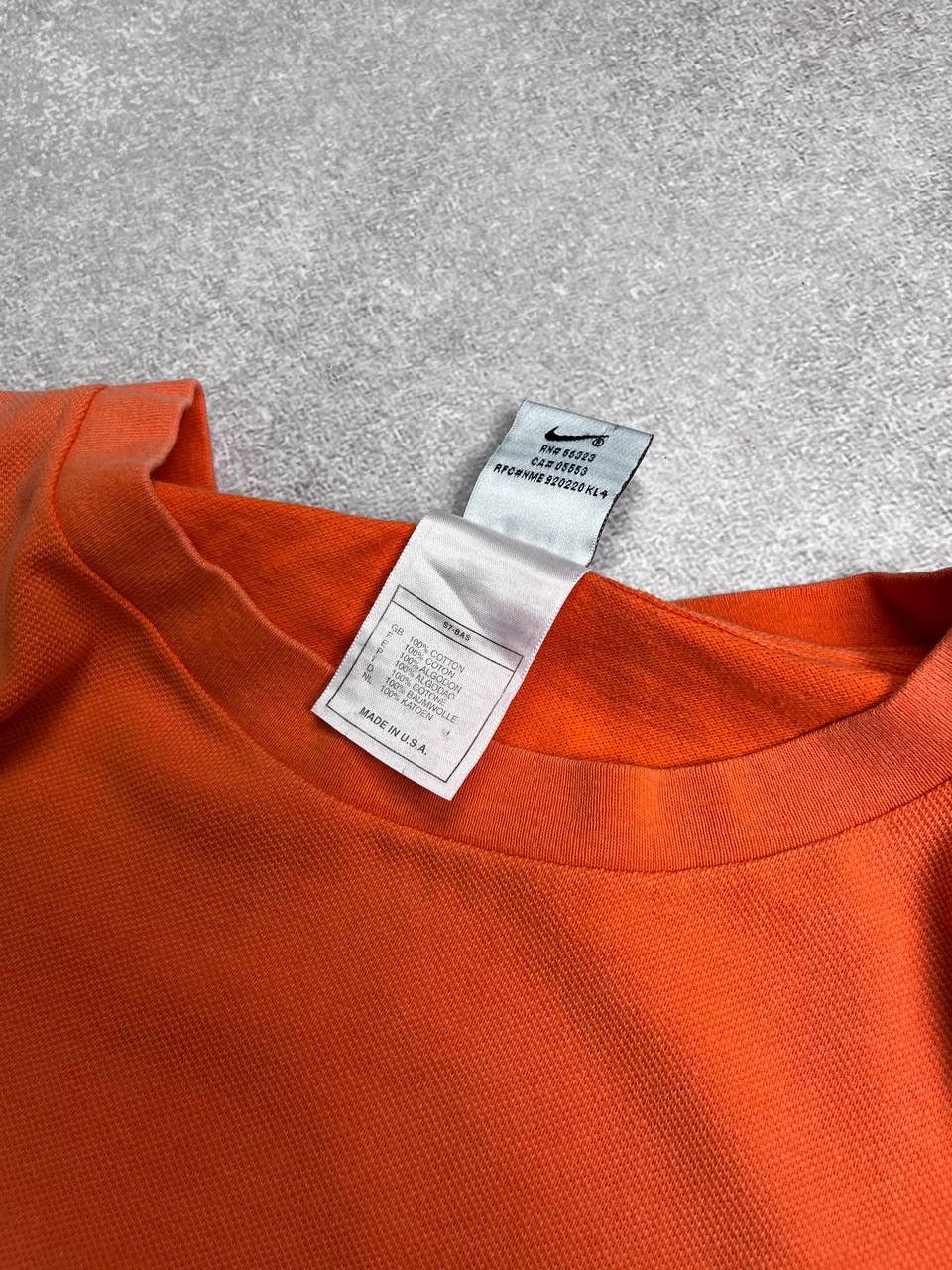 Nike × Vintage Vintage 90's Nike Big Swoosh Heavy Cotton Boxy T-shirt XL Size US XL / EU 56 / 4 - 5 Thumbnail