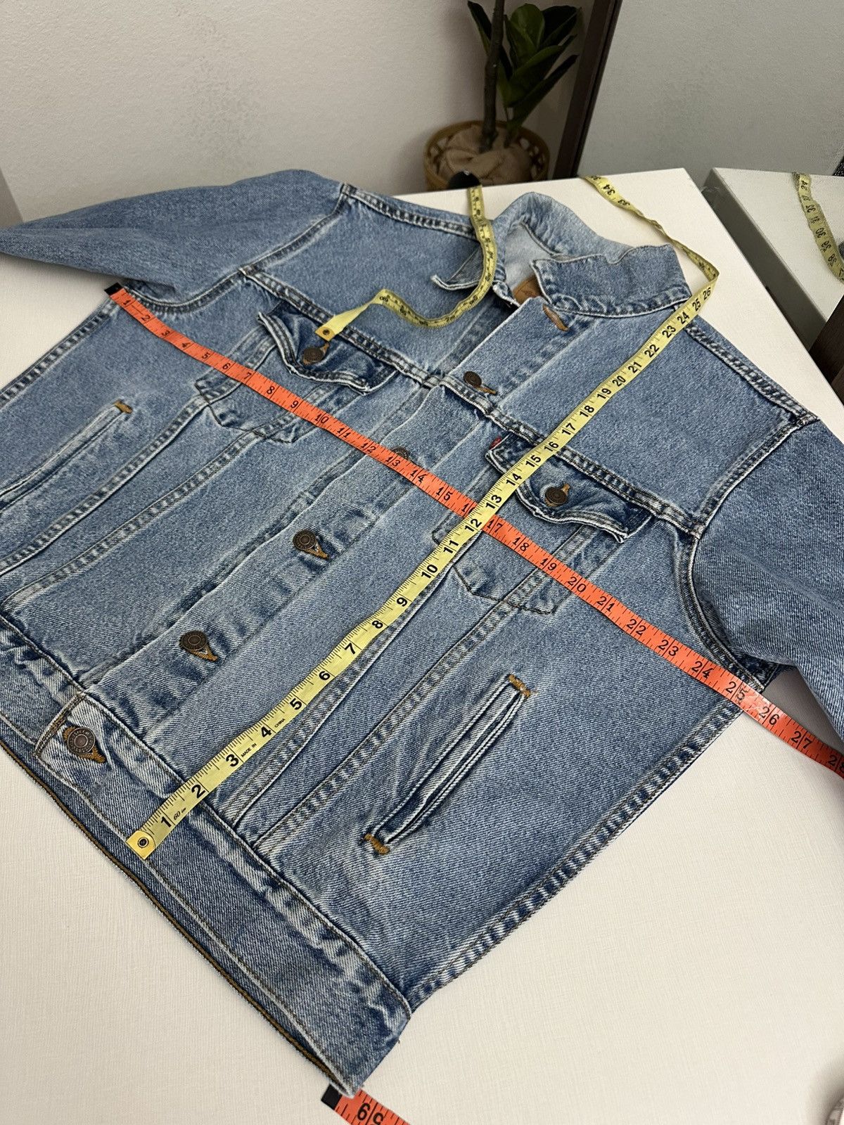 Levi's × Levi's Vintage Clothing × Vintage Vtg 90s Levi's 527 Buttons Stamp Trucker Jacket Made in USA Size US M / EU 48-50 / 2 - 9 Thumbnail