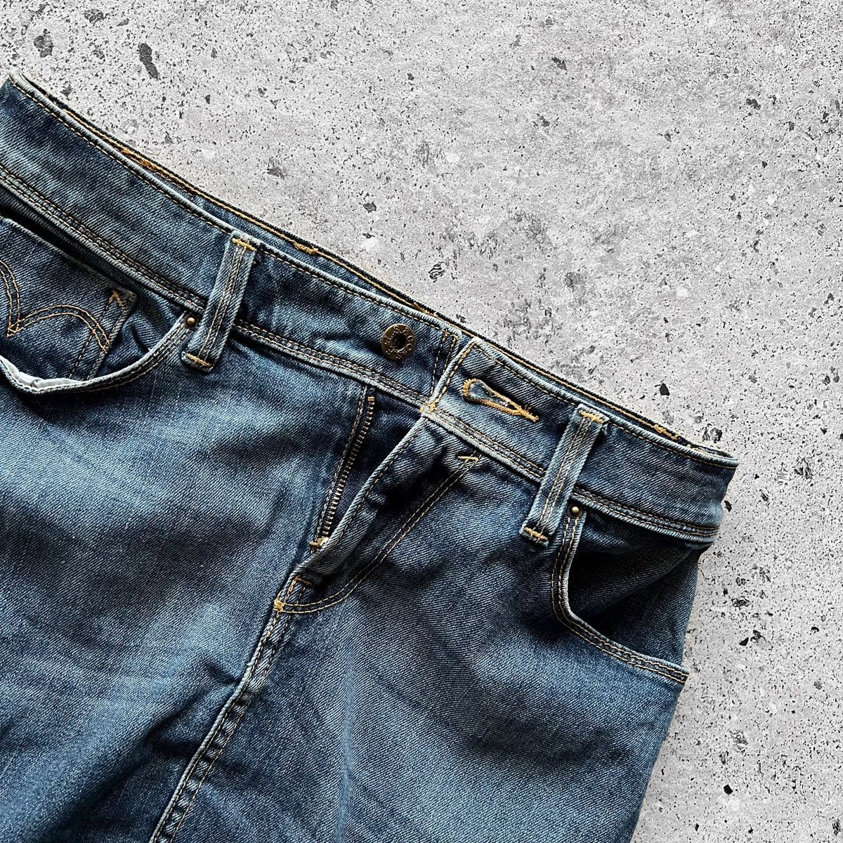 Levi's × Levi's Vintage Clothing × Vintage Levis Womens Vintage 00s High Waist Denim Jean Skirt Stretch Size 27" / US 4 / IT 40 - 3 Thumbnail