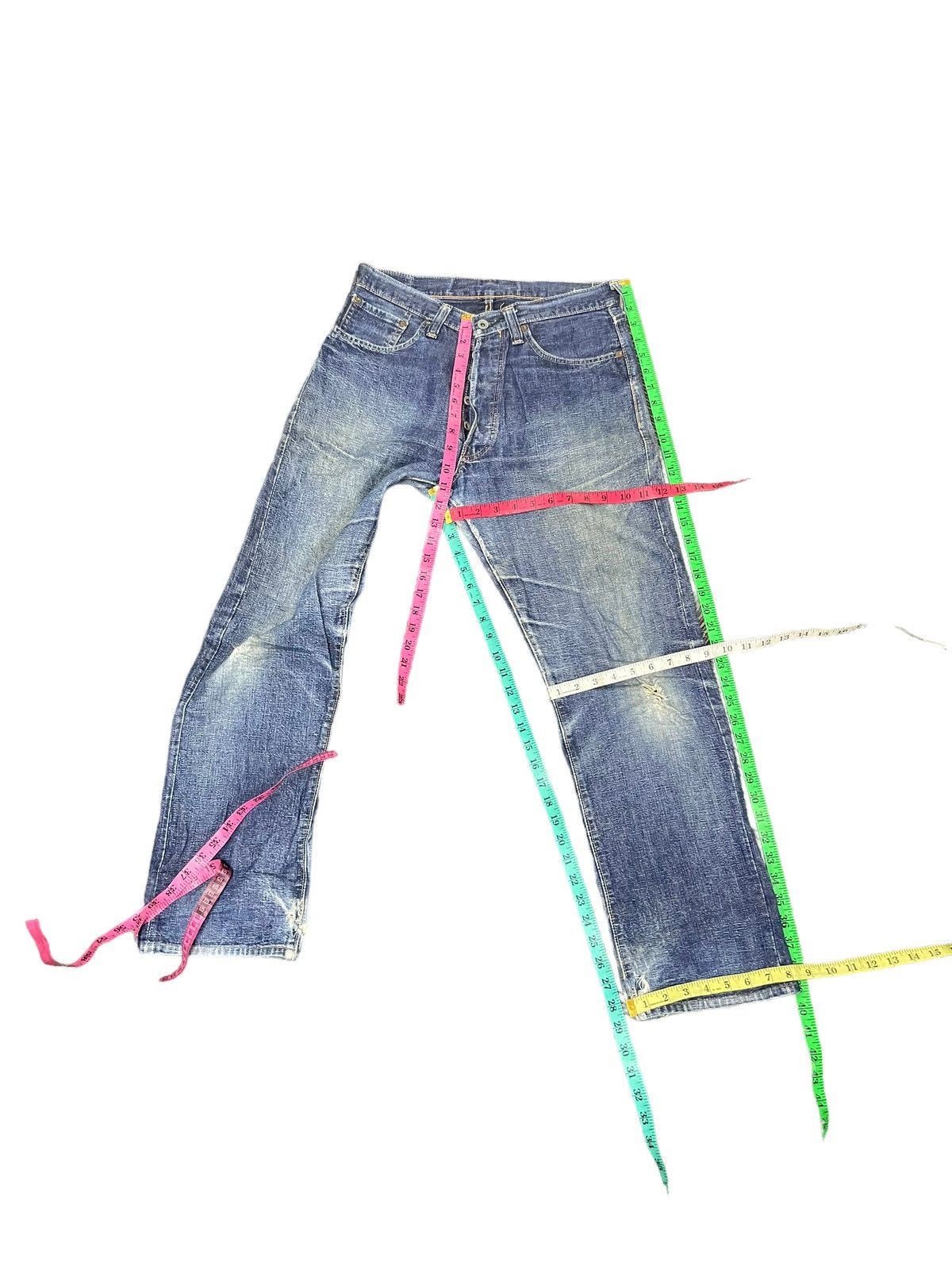 Sugar Cane Vintage Sugarcane Okinawa Selvedge Distresed Denim Size US 32 / EU 48 - 23 Thumbnail