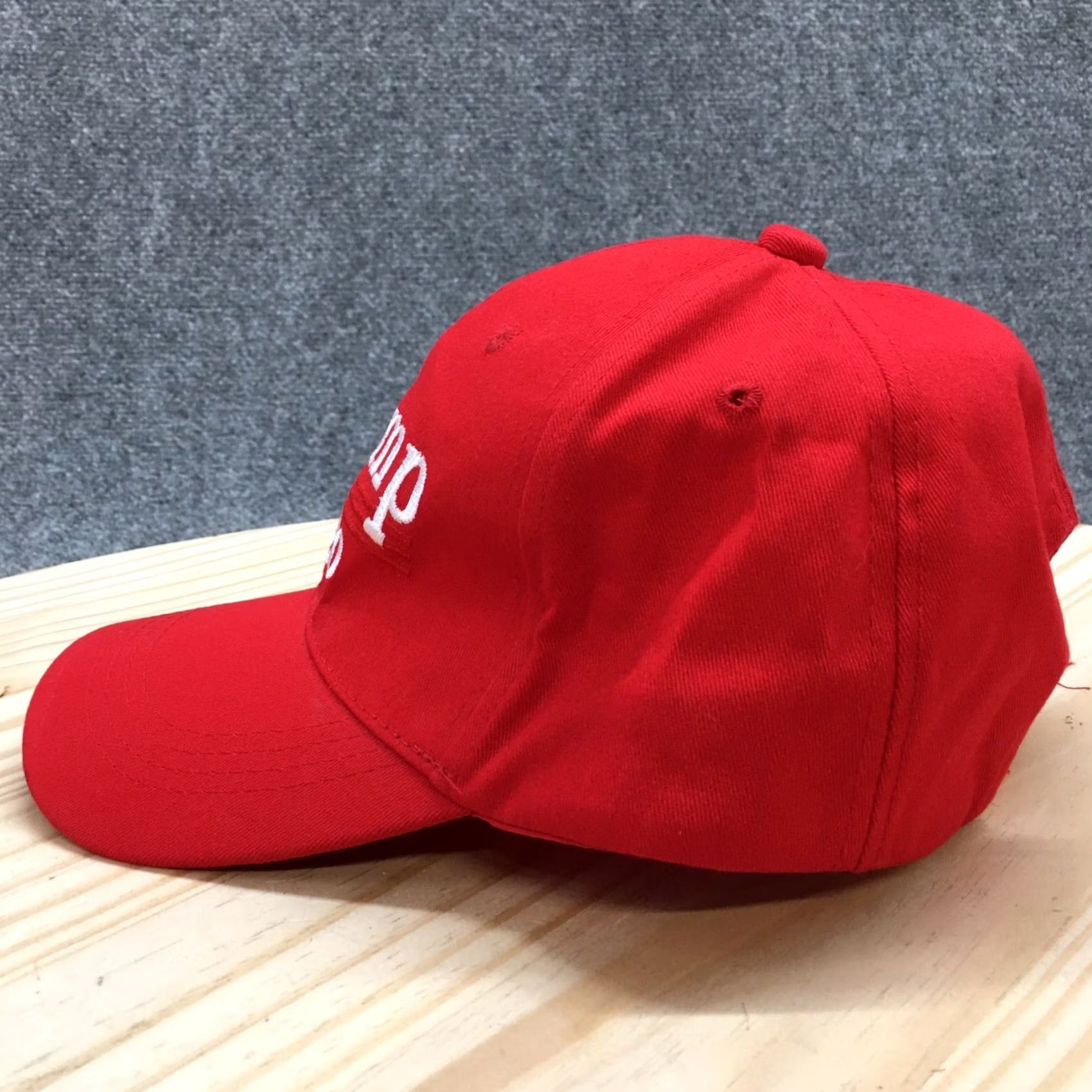 Logo 7 Trump 2020 Baseball Cap Mens Red OS Adjustable Curved Brim Embroidered Logo Size ONE SIZE - 4 Thumbnail
