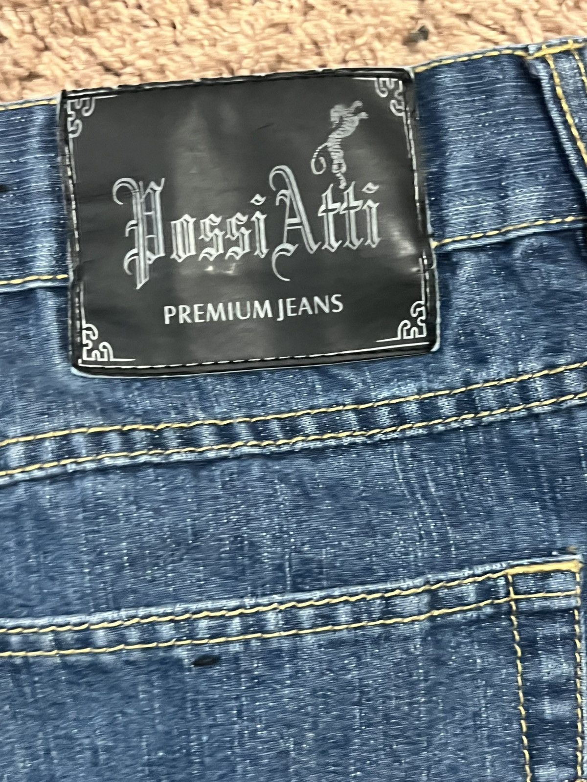 Vintage possi atti 42x32 straight leg jeans Size US 42 / EU 58 - 4 Thumbnail