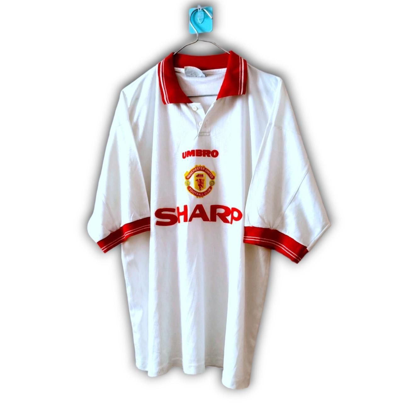 Umbro Manchester united England 1992 1994 Rare Training Shirt Size US XL / EU 56 / 4 - 2 Thumbnail