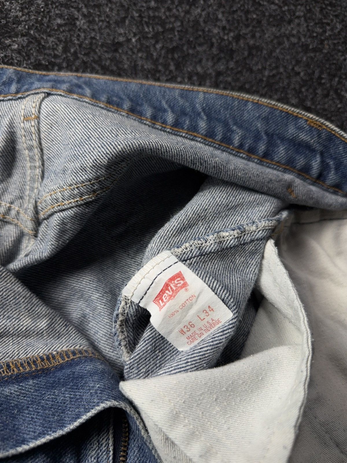 Levi's Vintage Clothing Archive Vintage 90s Levi’s 517 Made in USA Bootcut Jeans Size US 35 - 15 Thumbnail