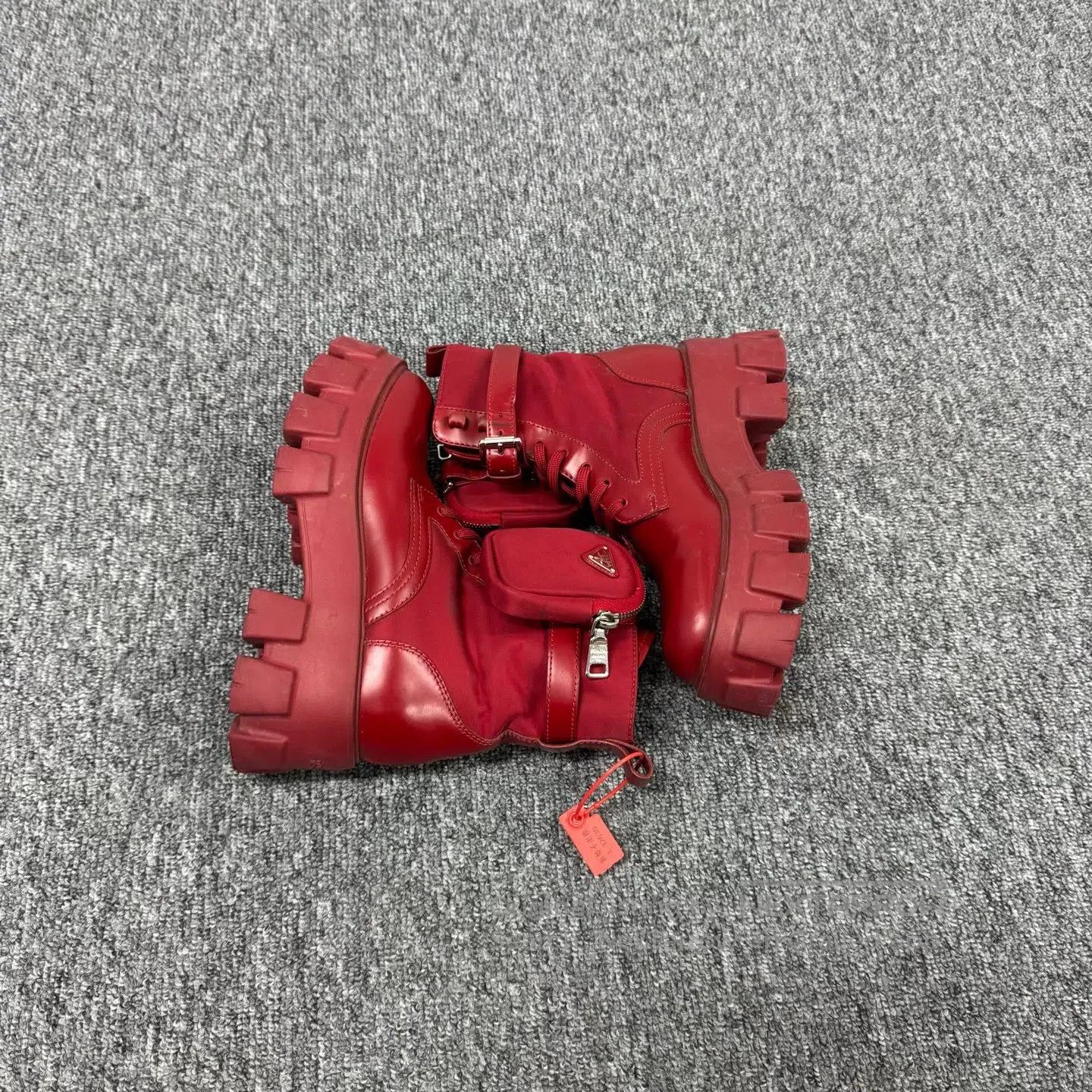 Prada Prada Delta Symbol; Tactical Kit; Thick-soled Martin Boots Size US 6.5 / IT 36.5 - 3 Thumbnail