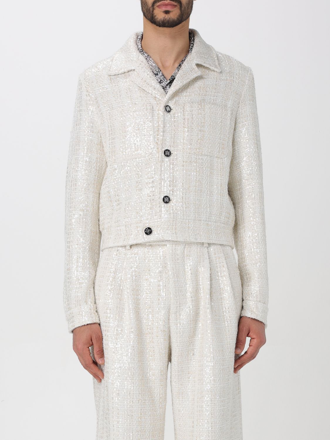 image of Amiri Jacket Men Yellow Cream (Size Medium)