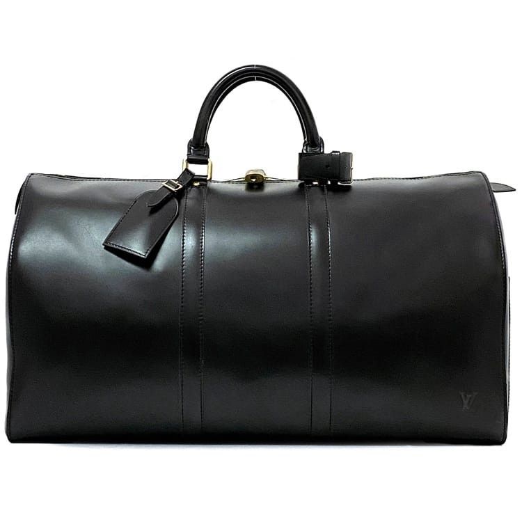 Louis Vuitton LOUIS VUITTON Travel Bag Black Leather Size ONE SIZE - 1 Thumbnail