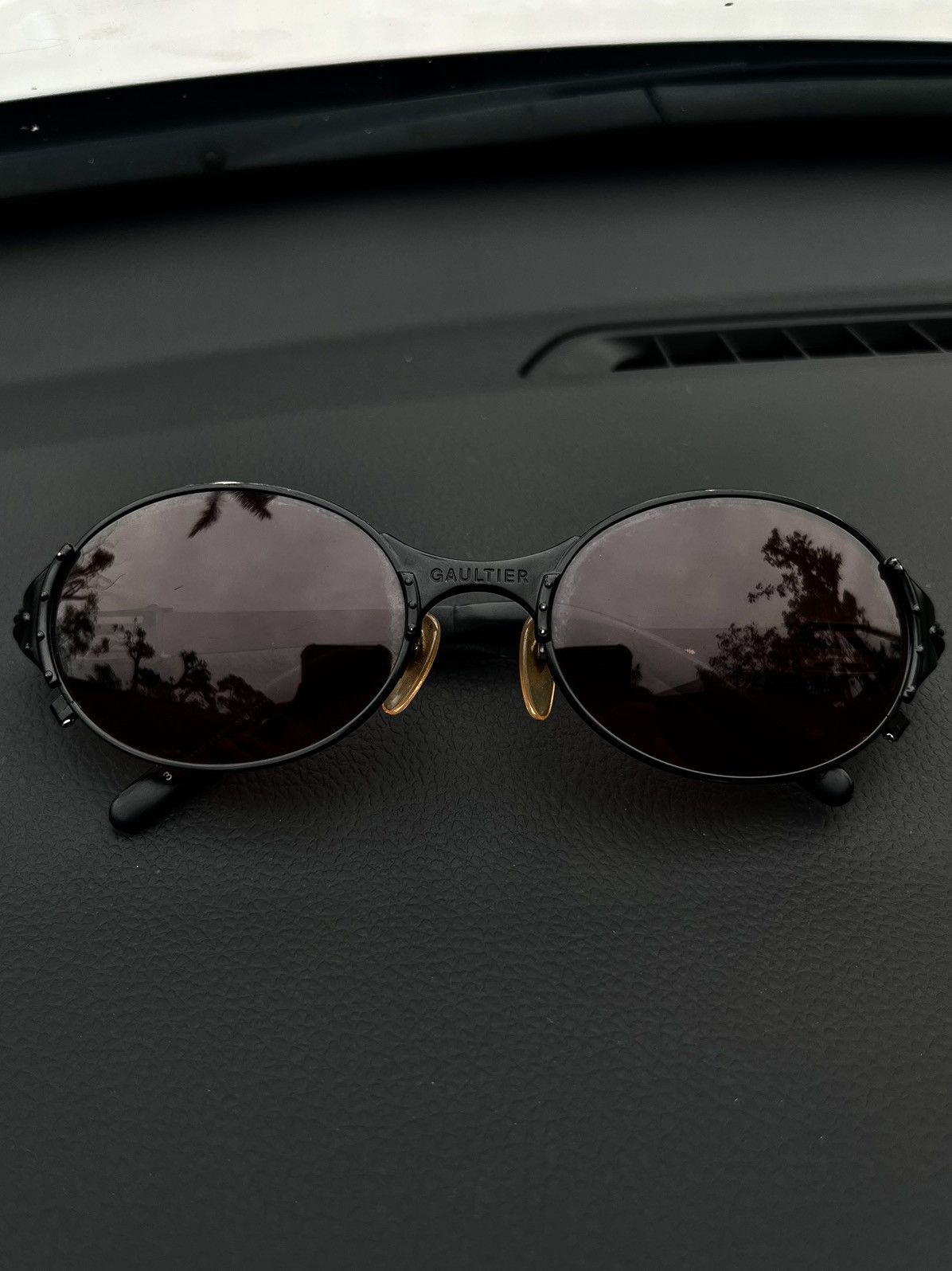 Jean Paul Gaultier 1990s Jean Paul Gaultier Vampire Sunglasses Size 32 - 2 Thumbnail