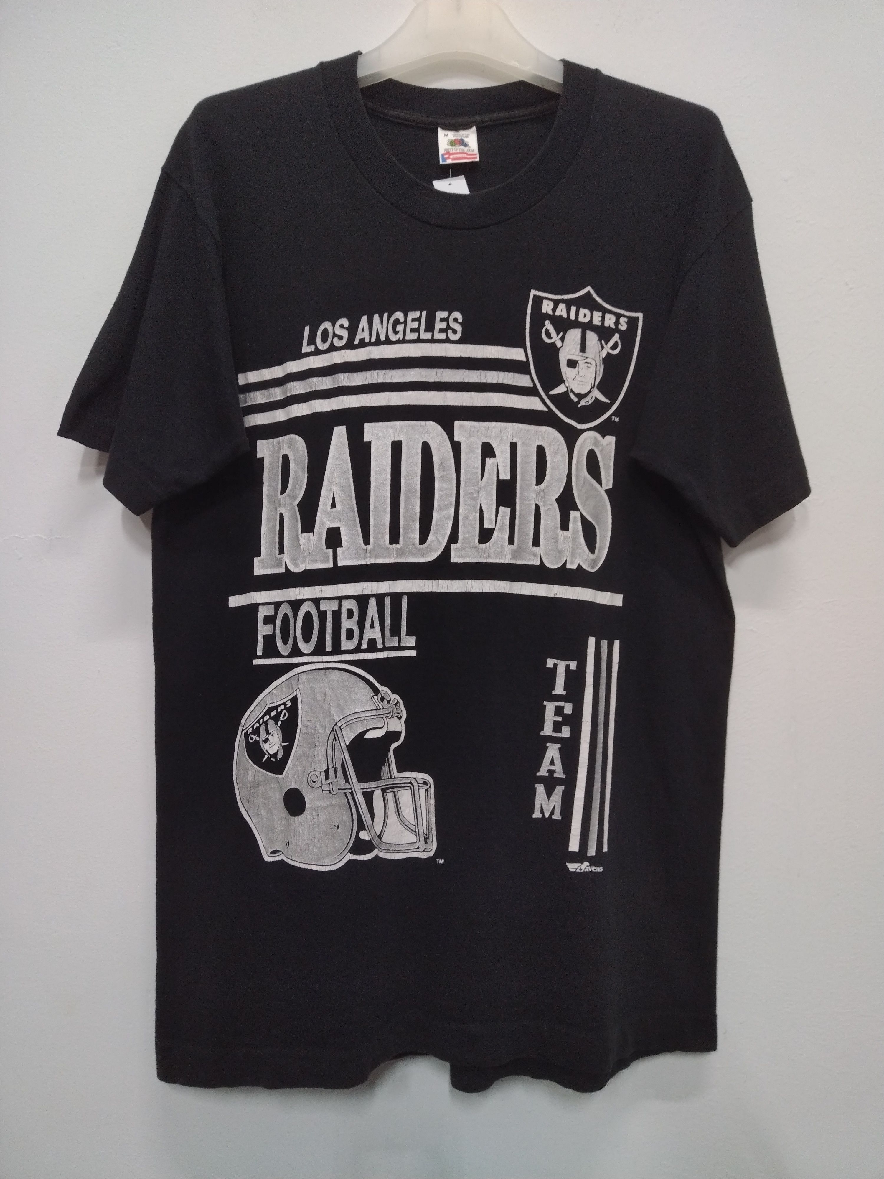 Fruit Of The Loom × NFL × Vintage Vintage LA Raiders Football Tshirt Fruits Of the Loom Size US M / EU 48-50 / 2 - 1 Thumbnail