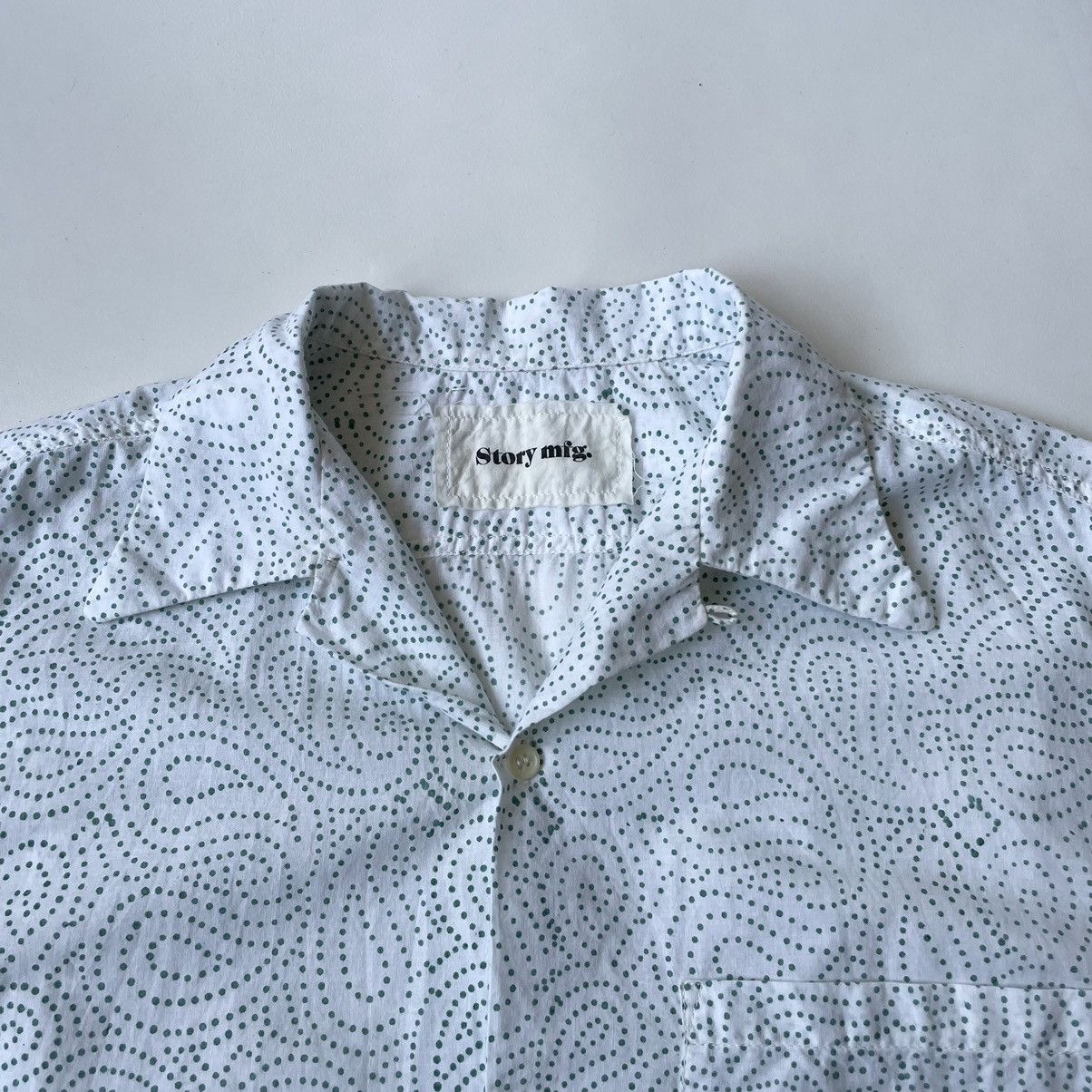 Story Mfg. Paisley + Cartoon Poppy Print Shirt Size US M / EU 48-50 / 2 - 3 Thumbnail