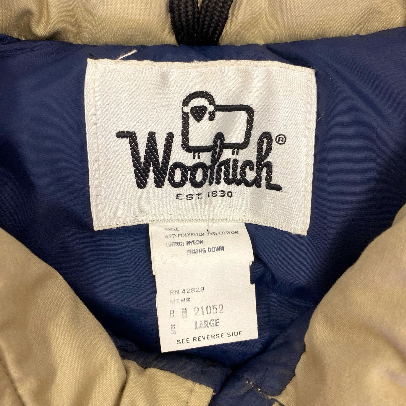Vintage VINTAGE Woolrich Goose Down Puffer Vest Mens Large Beige Woolrich Goose Down Puffer Vest Mens Large Beige Size US L / EU 52-54 / 3 - 3 Thumbnail