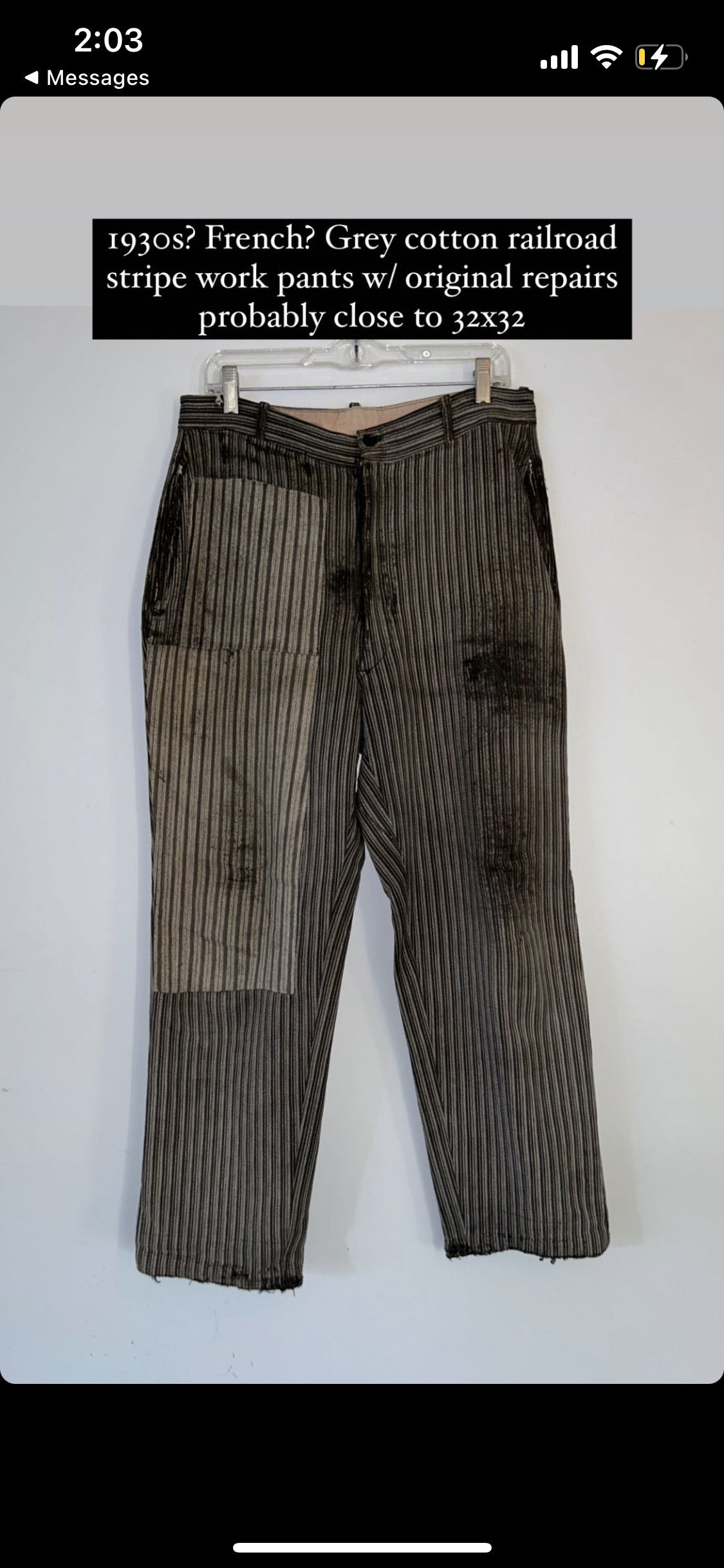Vintage 1930 railroad work pants Grailed