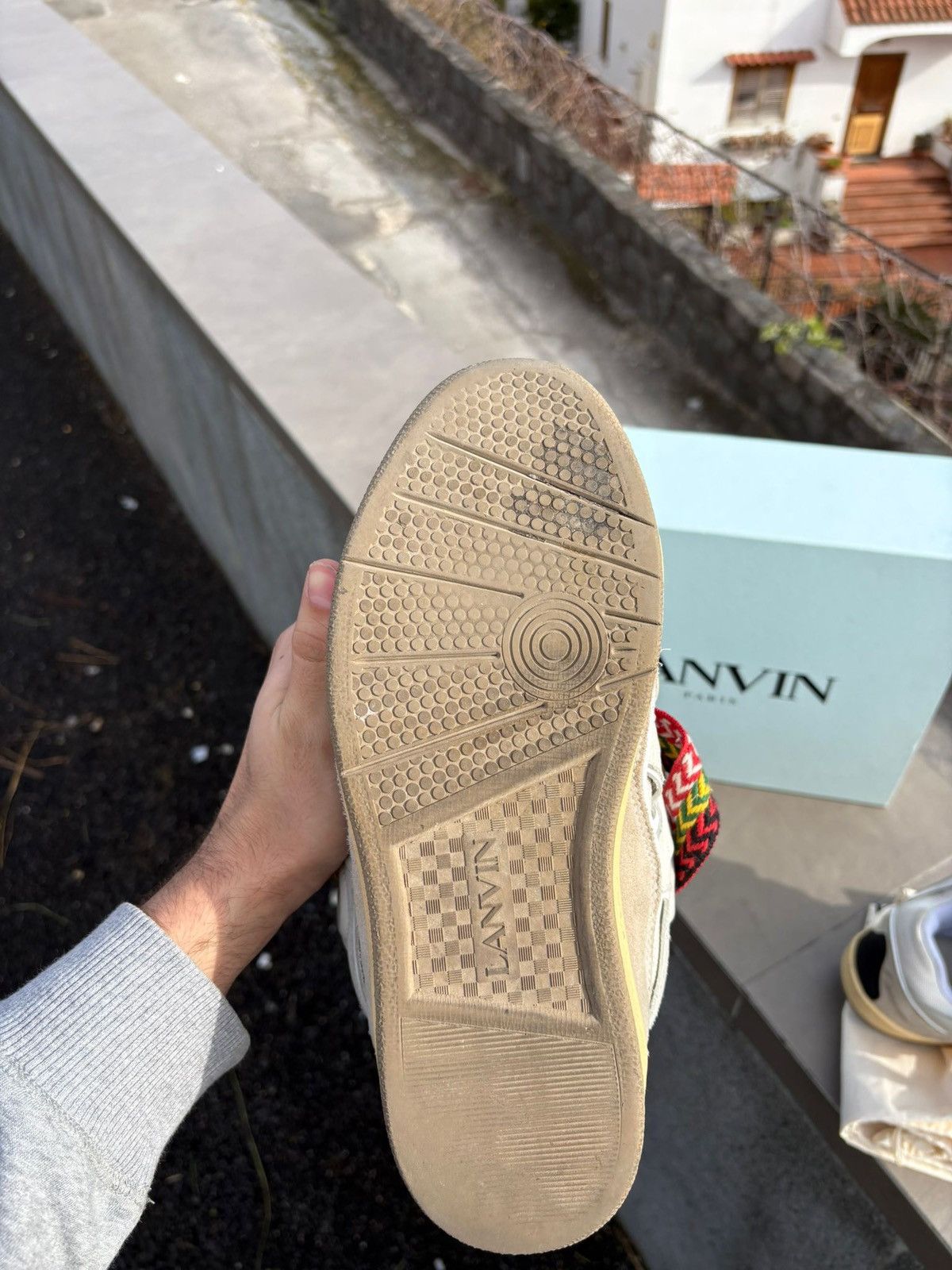 Lanvin Lanvin Curb White Ivory Sneakers Size US 11 / EU 44 - 13 Thumbnail