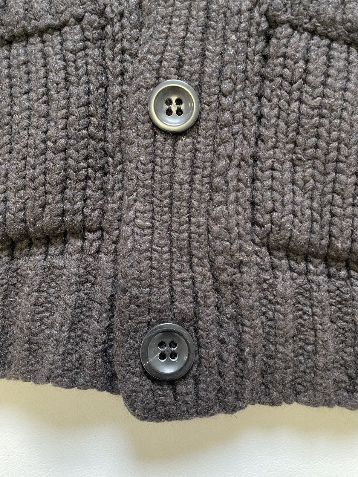 Dries Van Noten Brown Chunky Knit Merino Wool Cardigan Size US M / EU 48-50 / 2 - 9 Thumbnail