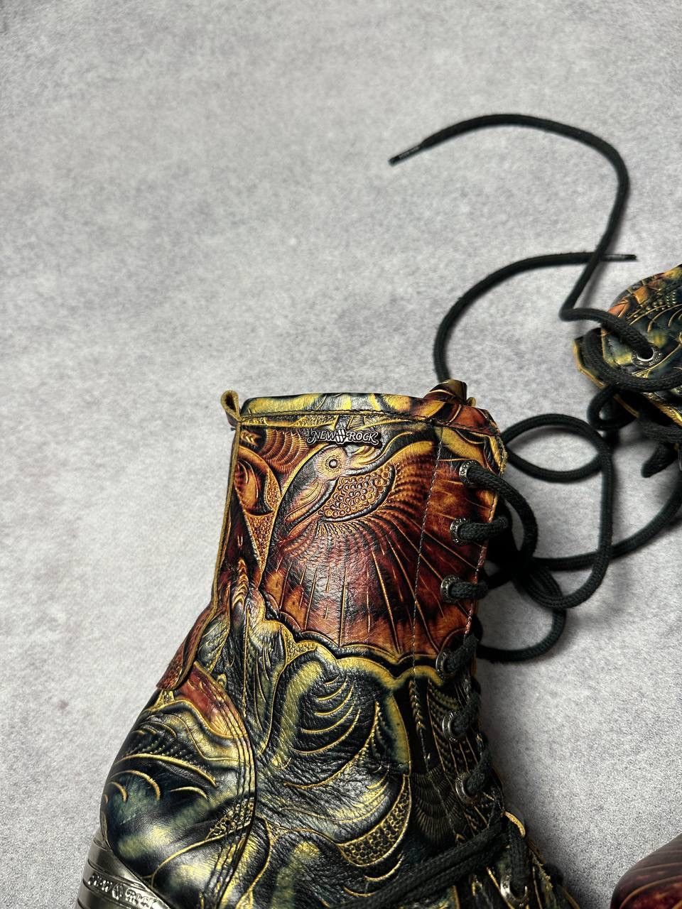 New Rock × Vintage Vintage New Rock Abstarct Pattern Boots Size 39 Size US 9 / IT 39 - 3 Thumbnail