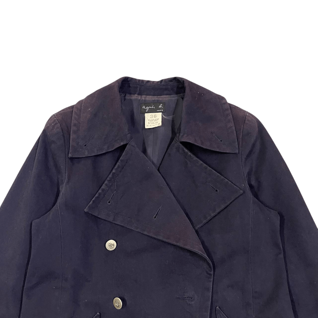 agnes b. Vintage Agnes B. Paris Double Breasted Coat Size XS / US 0-2 / IT 36-38 - 2 Thumbnail