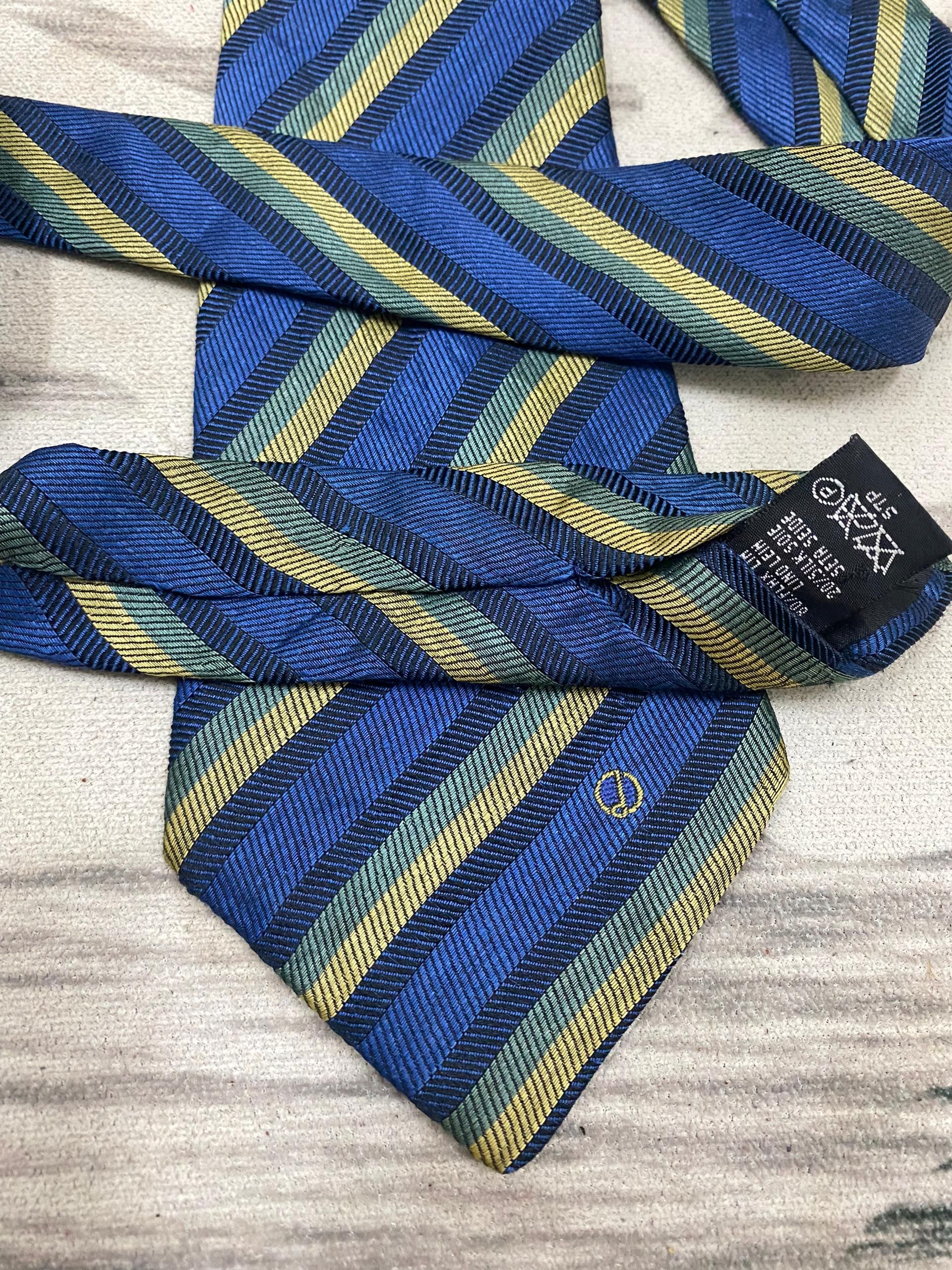 Alfred Dunhill Dunhill Stripe blue design neck tie single logo Size ONE SIZE - 5 Thumbnail