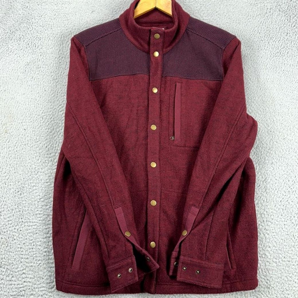 Carbon2Cobalt VINTAGE? No. Carbon 2 Cobalt Snap Shacket Shirt Mens Medium Maroon Button Up Jacket Pocket Shirt Jacket Mens Medium Red Outdoor Winter Casual Size US M / EU 48-50 / 2 - 5 Thumbnail