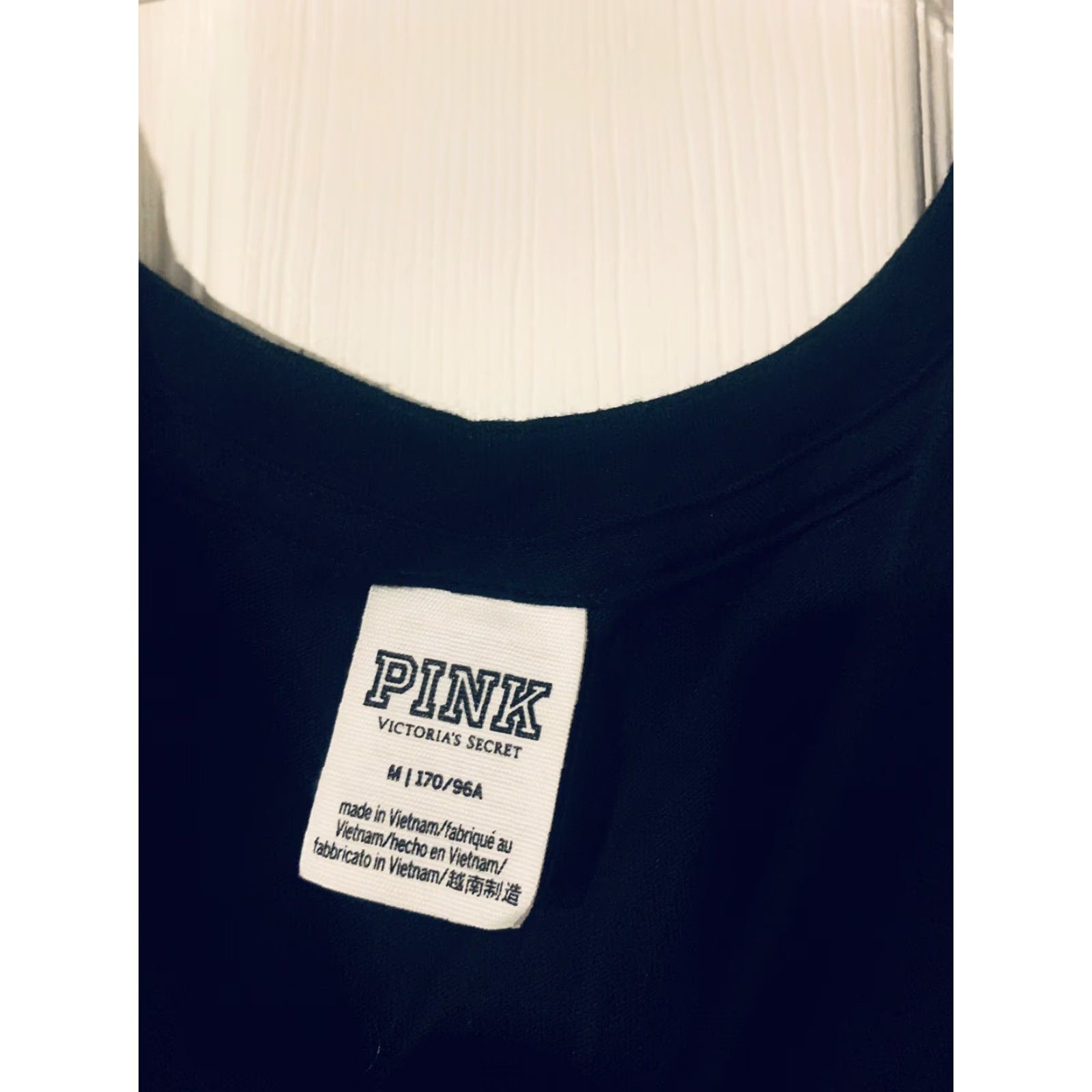 Victoria's Secret Victoria's Secret Tank Shirt Womens Medium Black Sleeveless Mercia Logo Size M / US 6-8 / IT 42-44 - 3 Thumbnail