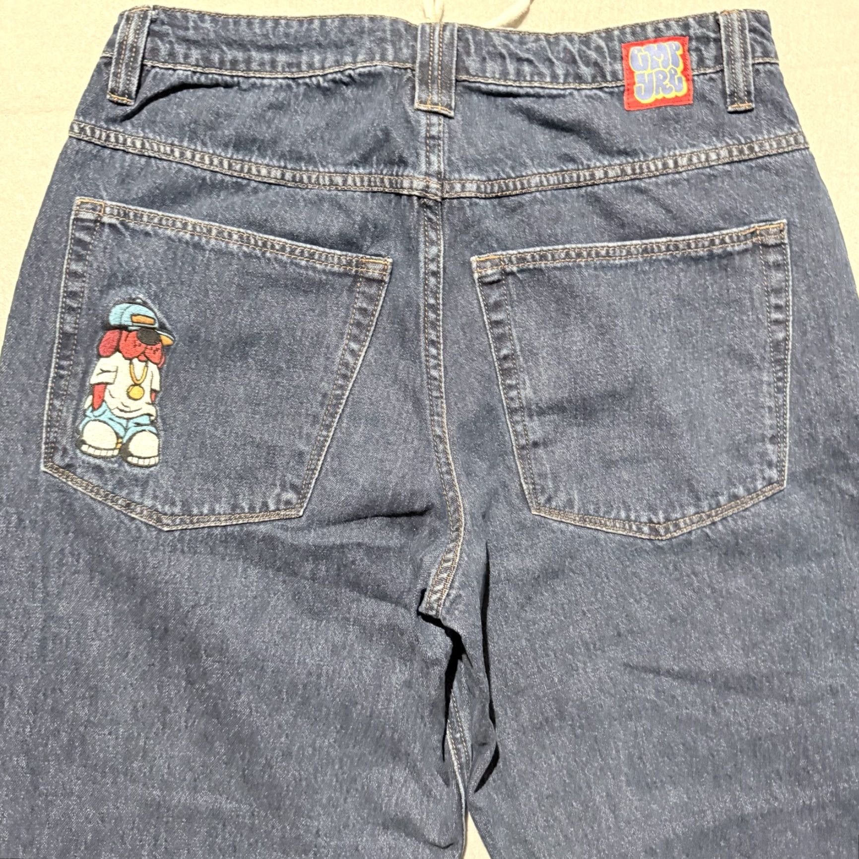 Empyre Empyre Jeans Men Dark Wash Denim Logo Relaxed Classic Straight Zip Fly - 30 Size US 30 / EU 46 - 7 Thumbnail