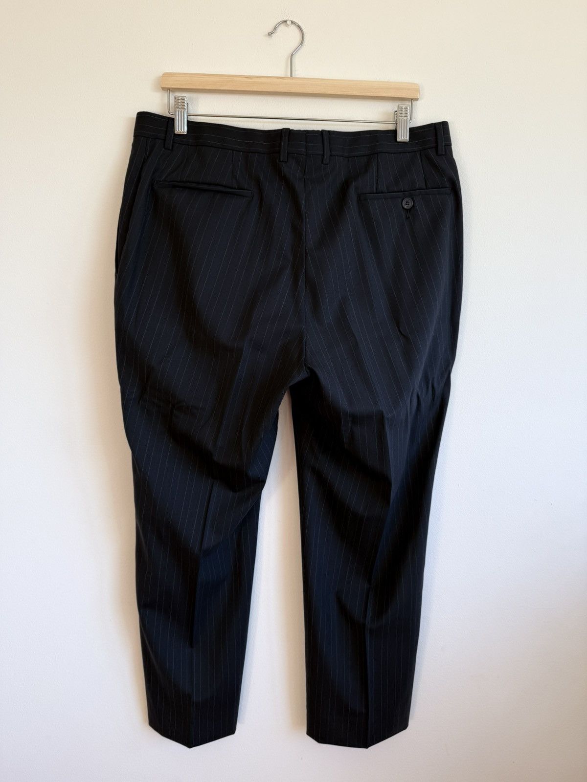 Gucci Gucci Navy Wool Stripes Suit 54 Size 54R - 16 Thumbnail