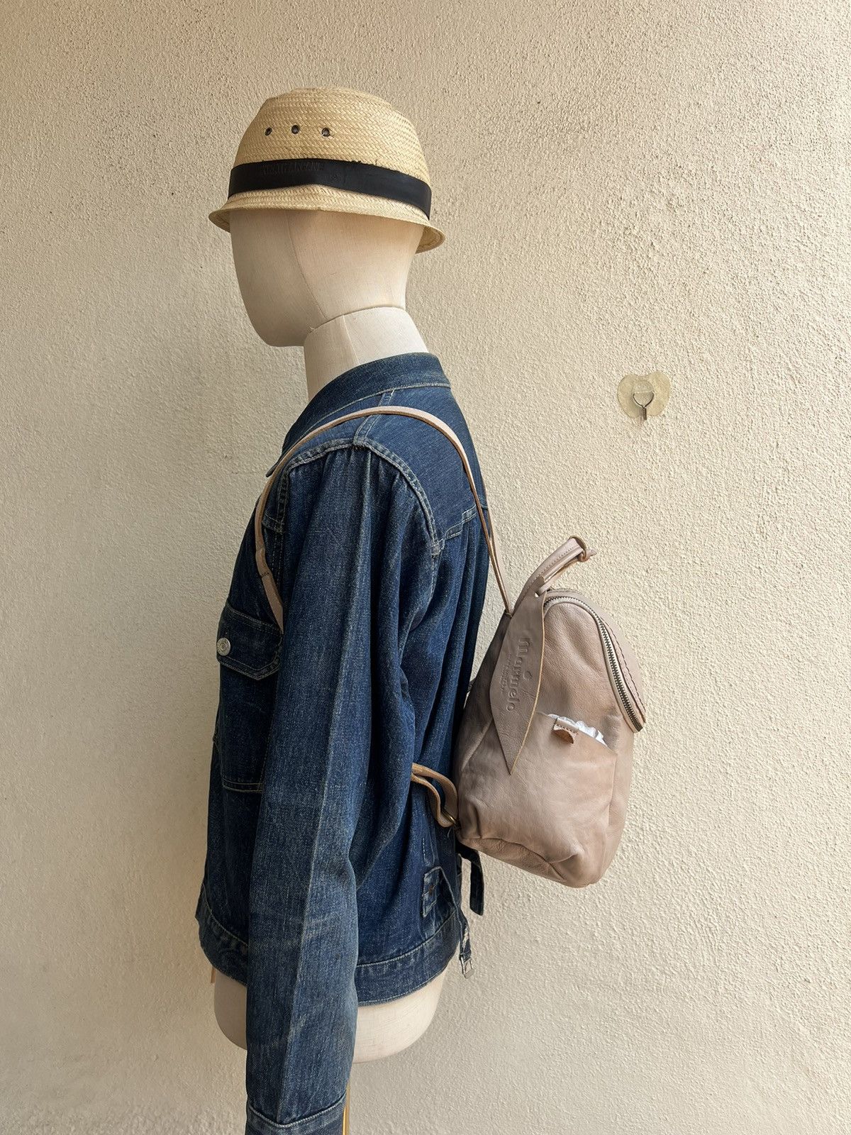 Leather Vintage Marmelo Japan Patina Leather Backpack Bag Size ONE SIZE - 2 Thumbnail