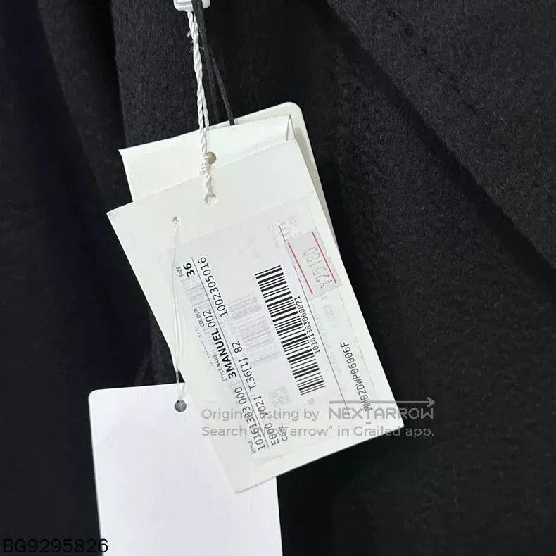 Max Mara MaxMara Manuela Black Long Coat. Size S / US 4 / IT 40 - 5 Thumbnail
