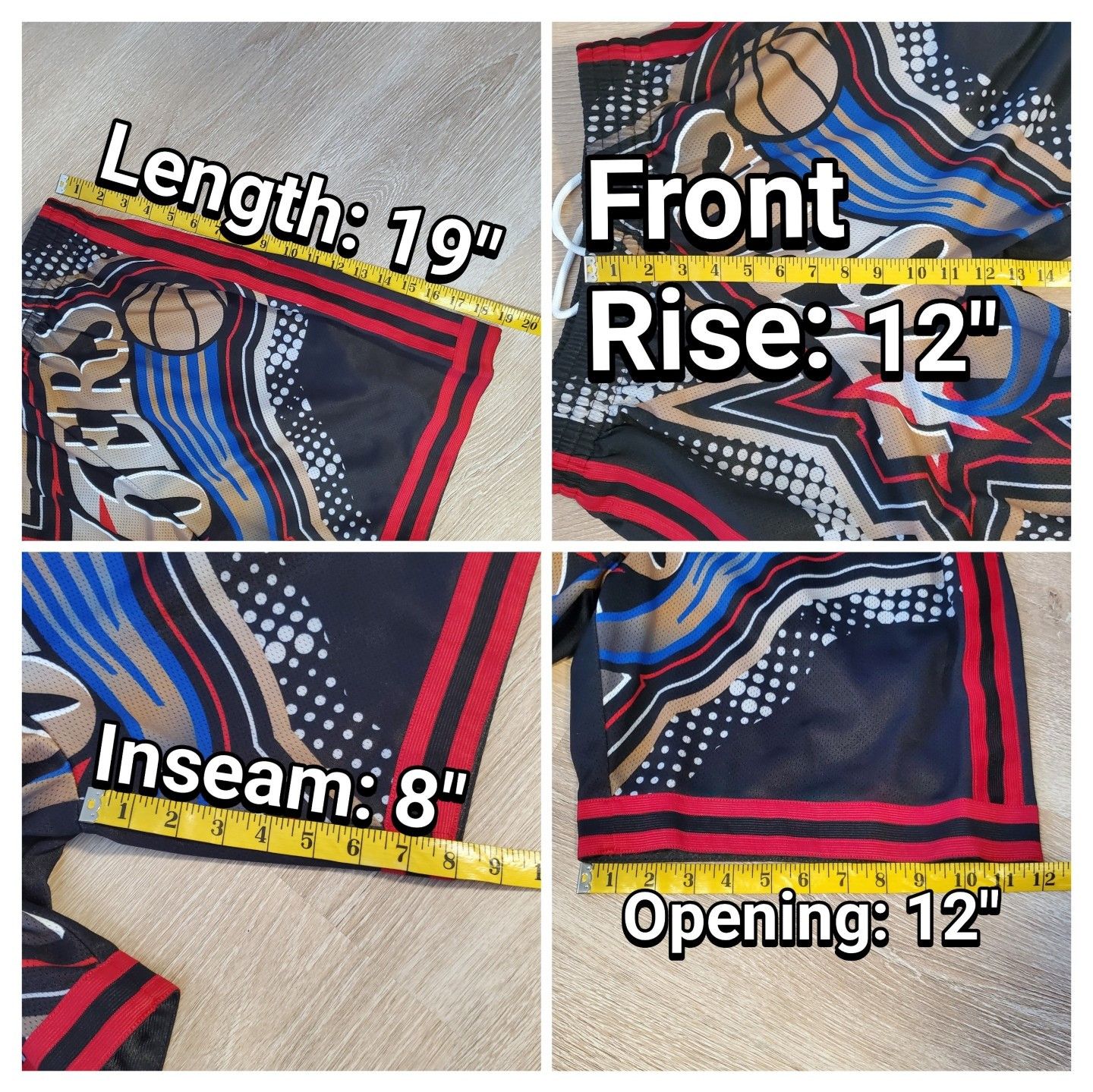 Mitchell & Ness × NBA Mitchell & Ness Philadelphia 76ers Big Face Shorts 7.0 Size US 34 / EU 50 - 9 Thumbnail
