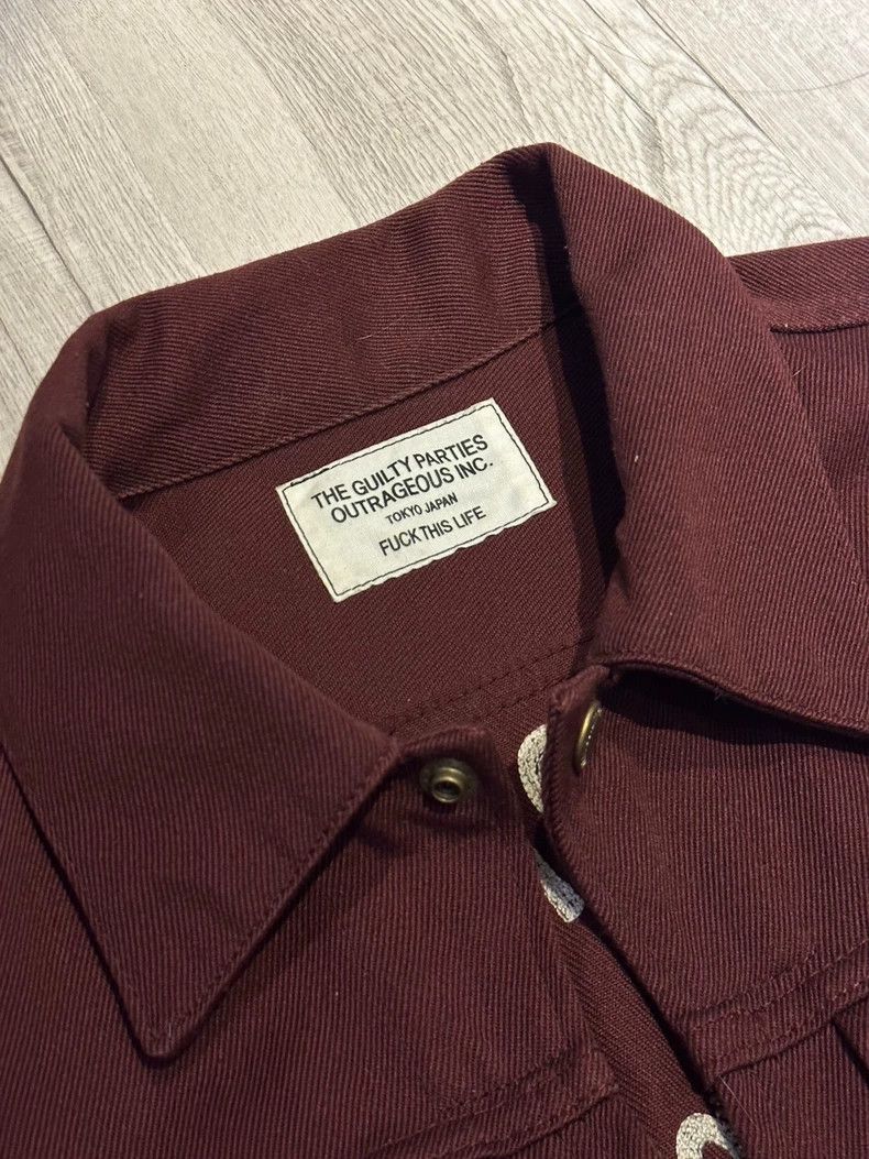 Wacko Maria WACKO MARIA Vintage jacket Dark red hand-embroidered Size US S / EU 44-46 / 1 - 3 Thumbnail
