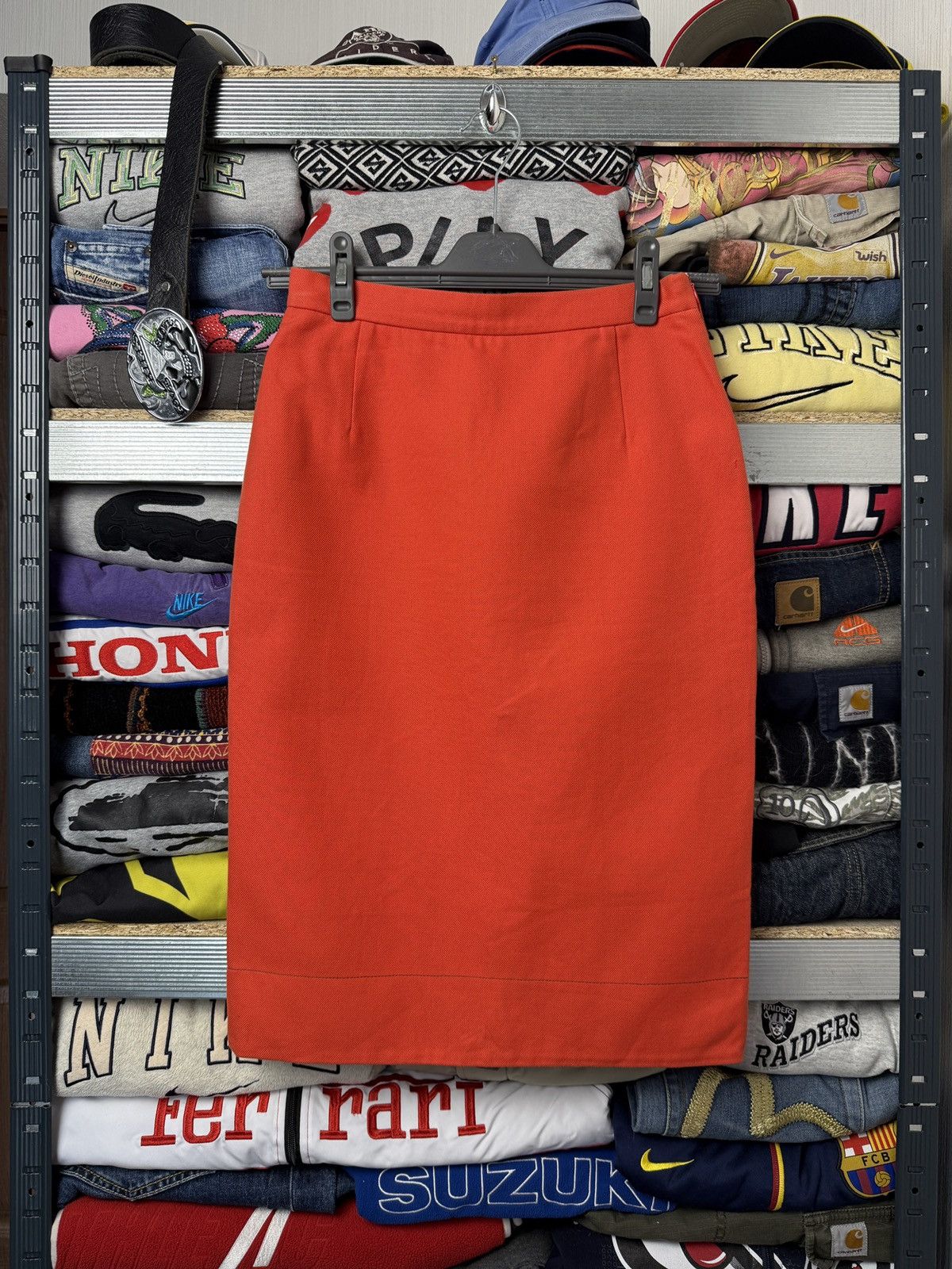 Prada Prada Luxury Orange skirt Size 42 Size 28" / US 6 / IT 42 - 1 Thumbnail