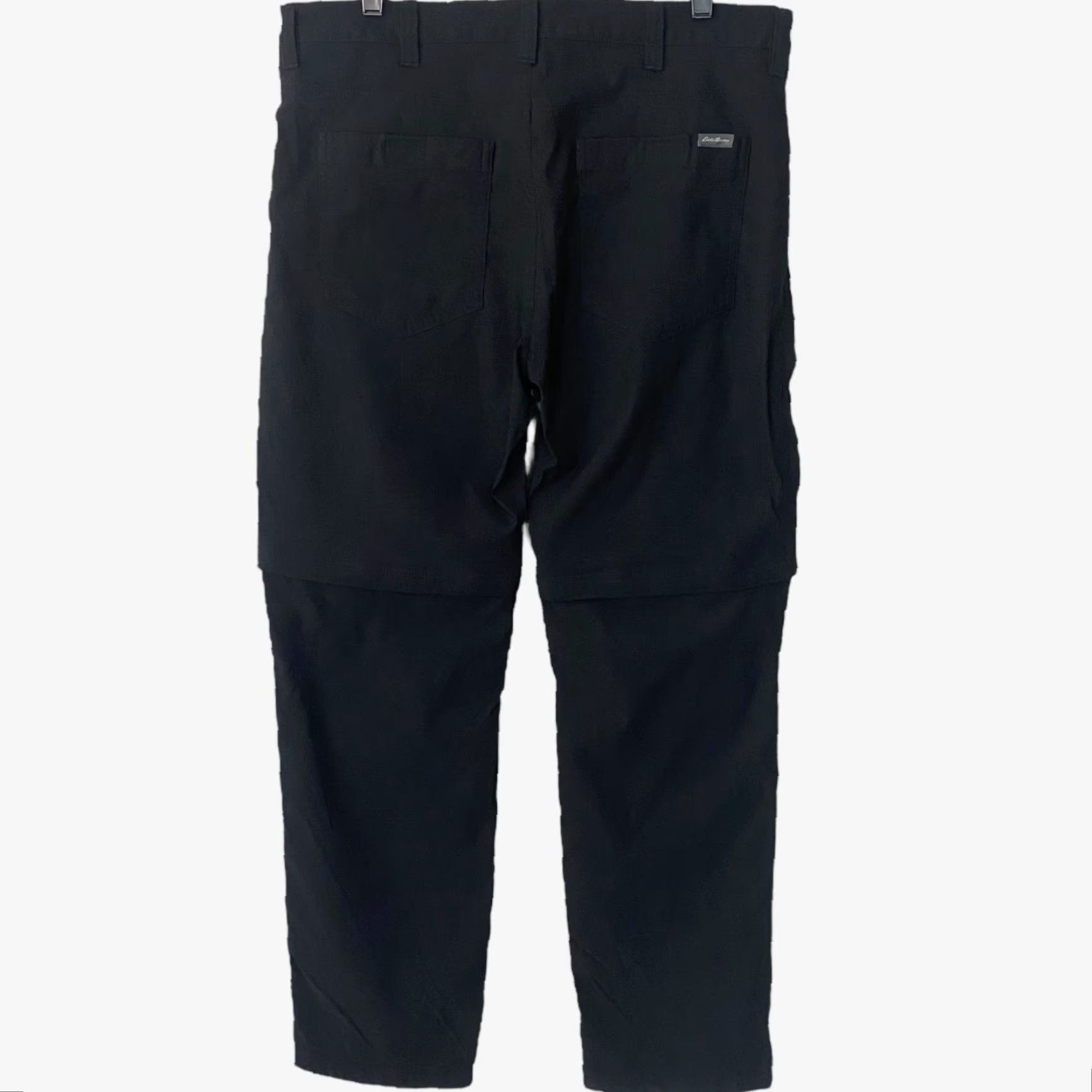 Eddie Bauer VINTAGE Eddie Bauer Convertible Tech Pants Black Men's 38X34 Rip-Stop Nylon Blend 5-Pocket Pockets Outdoor Hiking Size US 38 / EU 54 - 4 Thumbnail