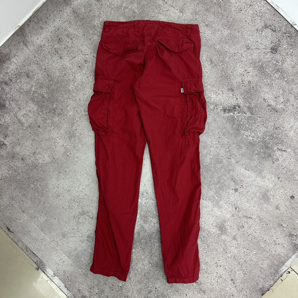 Franklin & Marshall Vintage 00s Franklin & Marshall cargo red pants jeans y2k og Size US 31 - 2 Thumbnail