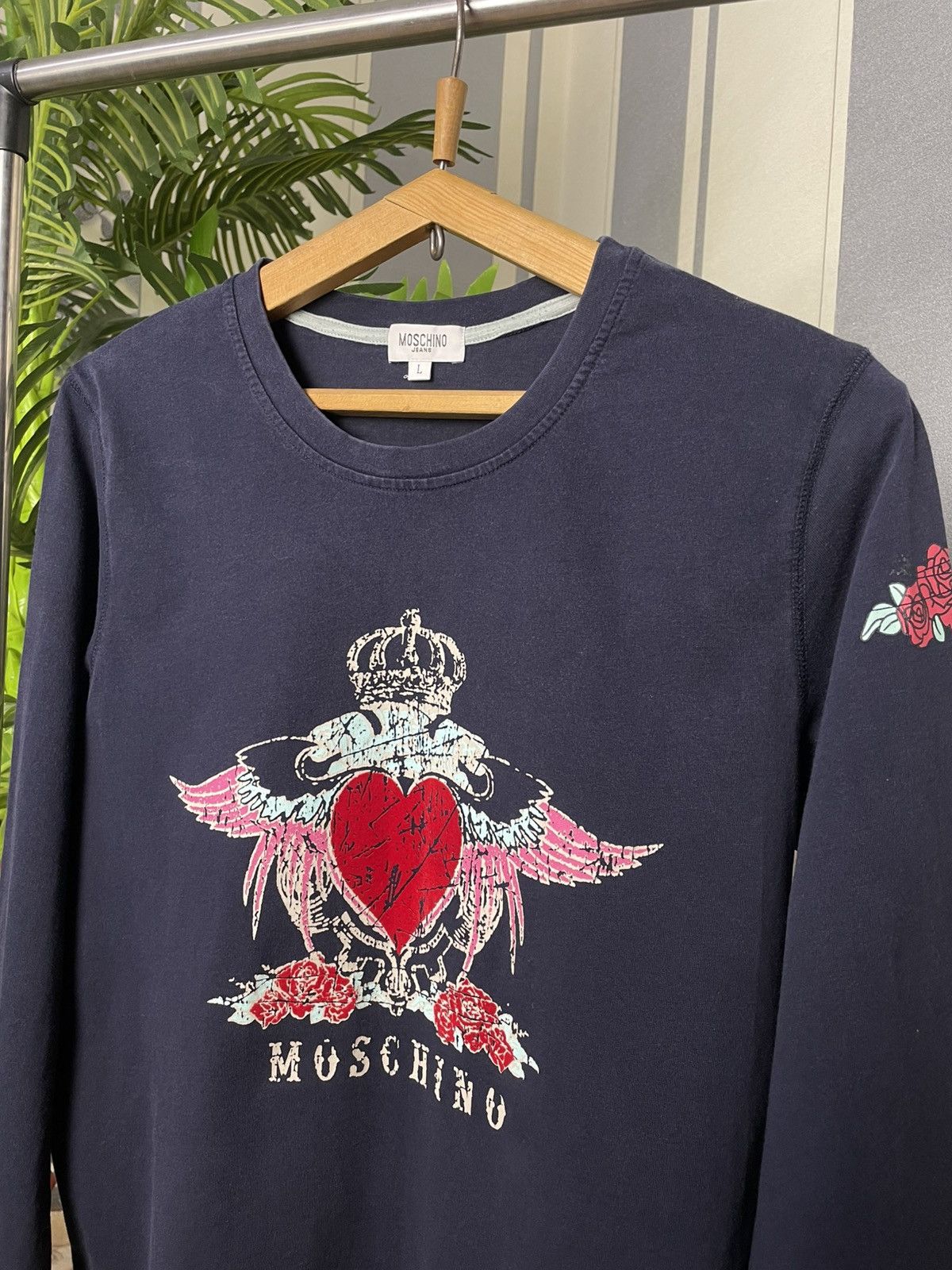 Moschino Vintage Moschino Jeans Sweatshirt Size L Size US L / EU 52-54 / 3 - 2 Thumbnail