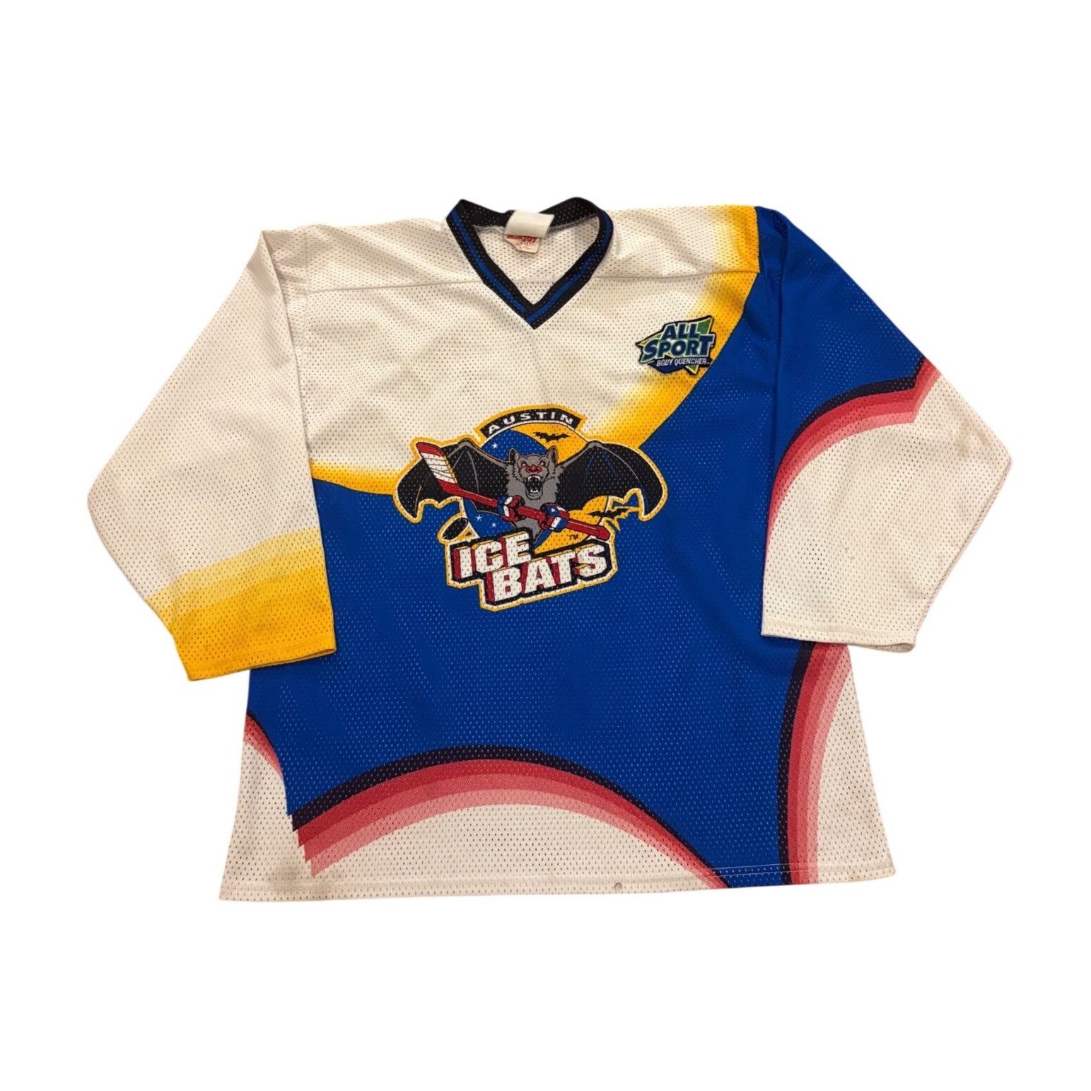 Other Vintage RARE Austin Ice Bats Mesh Minor League Hockey Jersey Size US XL / EU 56 / 4 - 1 Thumbnail