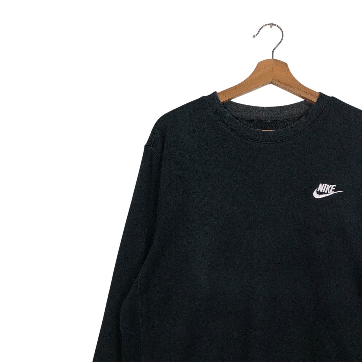Nike 📌Vintage Sweatshirt Nike Big Logo Rich Black Size US M / EU 48-50 / 2 - 8 Thumbnail