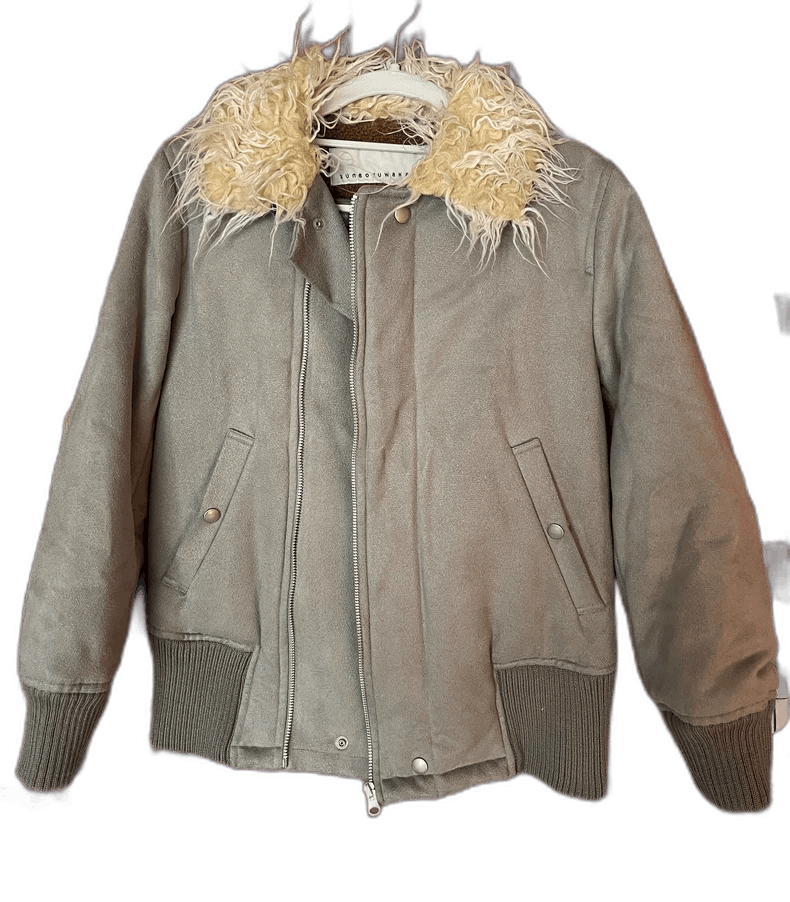 Yohji Yamamoto Vintage Grey Green Fur Collar Jacket-2506 Size M / US 6-8 / IT 42-44 - 1 Thumbnail