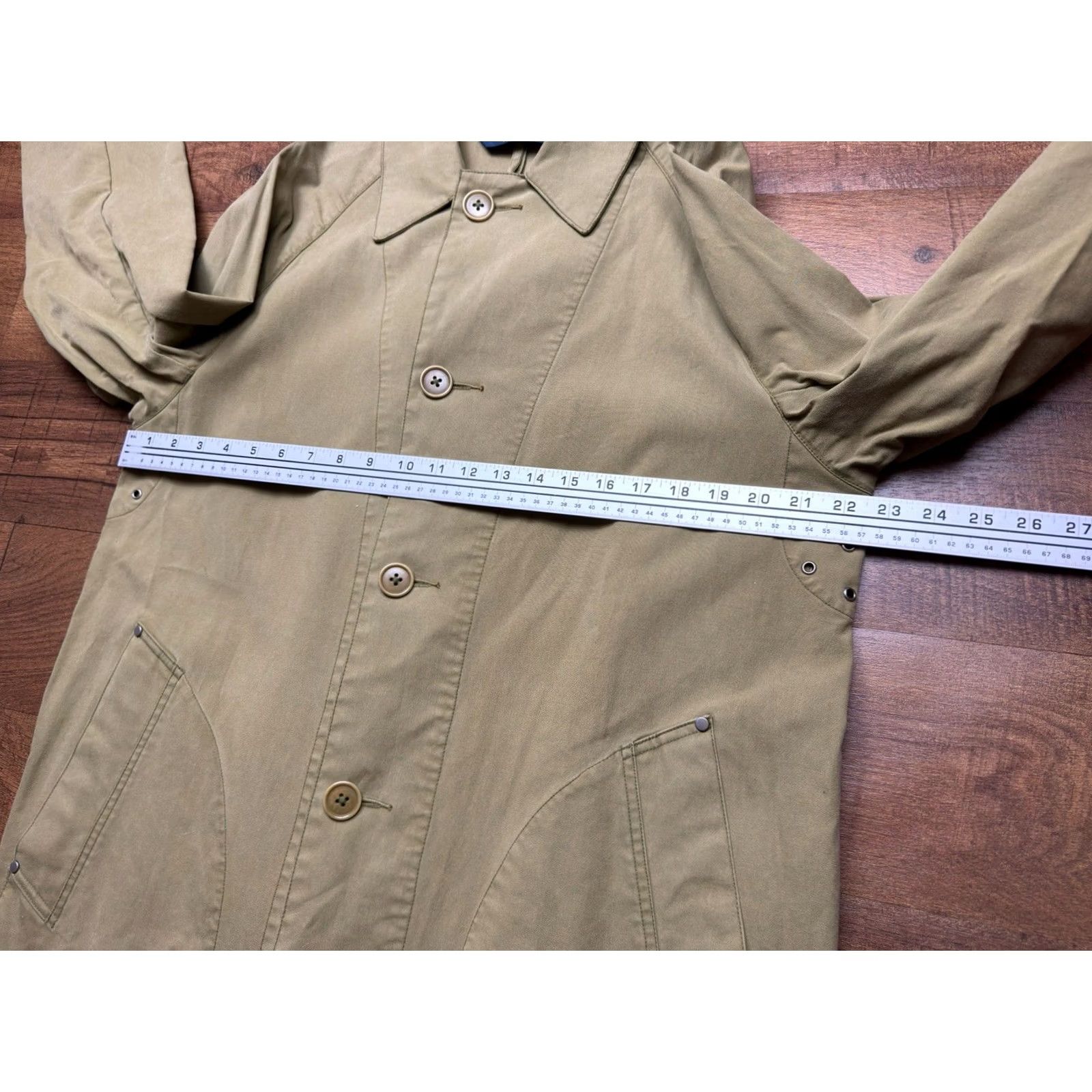 Ralph Lauren VTG 80s Polo Ralph Lauren Twill Cotton Duster Trench Coat Green Men’s Size Small Coat Size US S / EU 44-46 / 1 - 7 Thumbnail