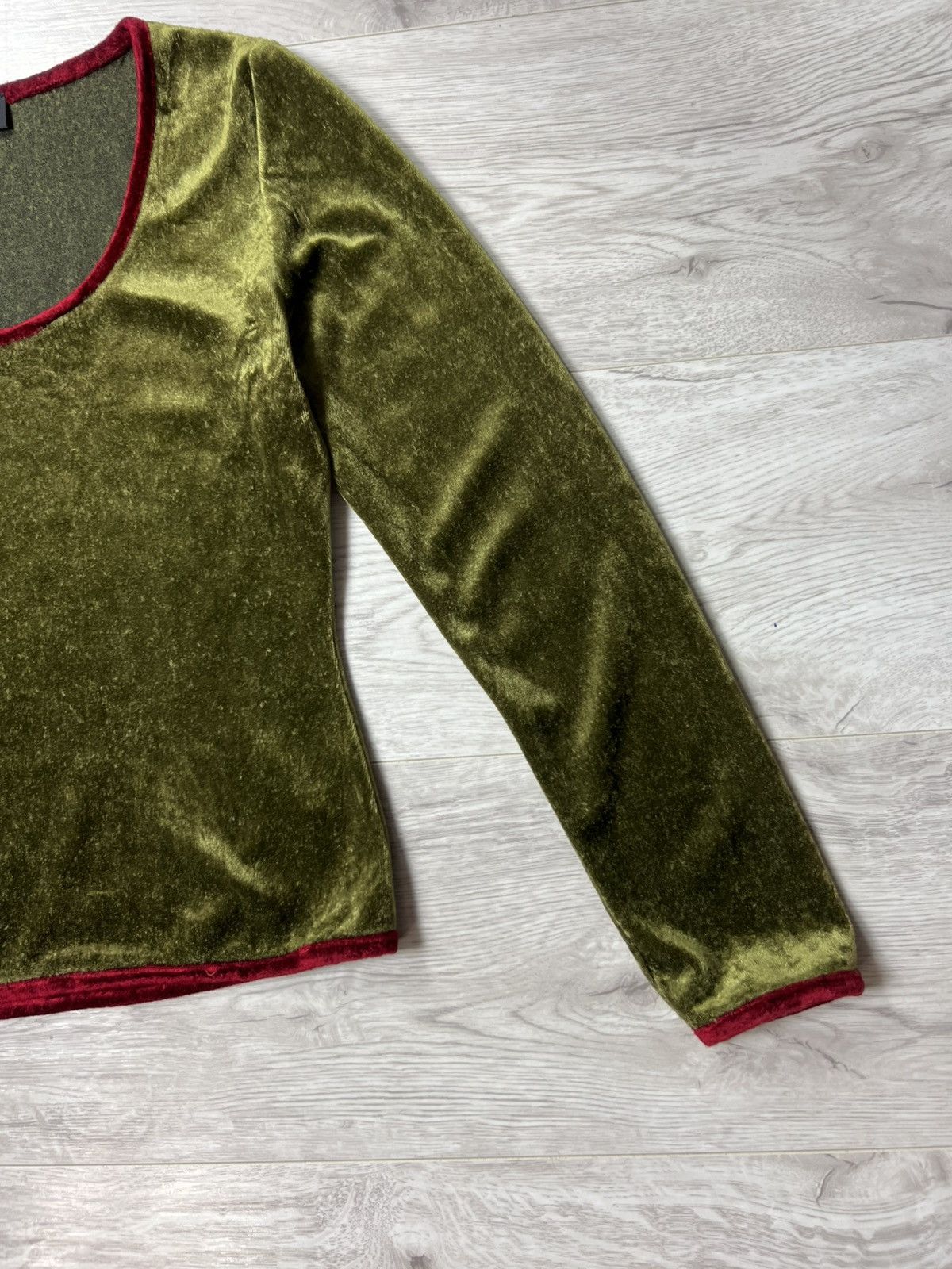 Etro Rare Etro Milano Velour Top Blouse Long Sleeve Size 42 Size M / US 6-8 / IT 42-44 - 4 Thumbnail