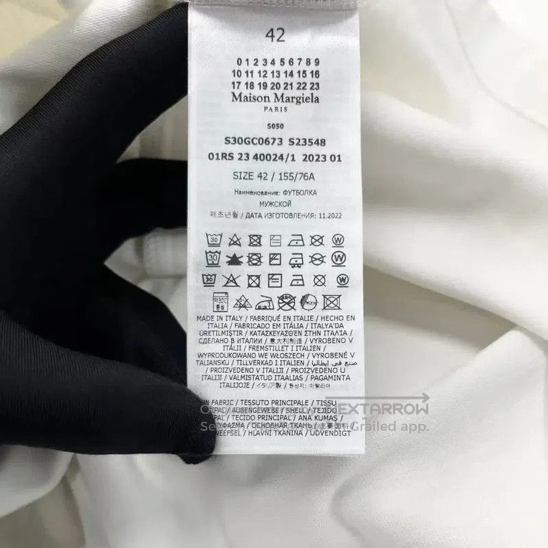 Maison Margiela Maison Margiela White Cotton Graphic T-Shirt . Size S / US 4 / IT 40 - 6 Thumbnail