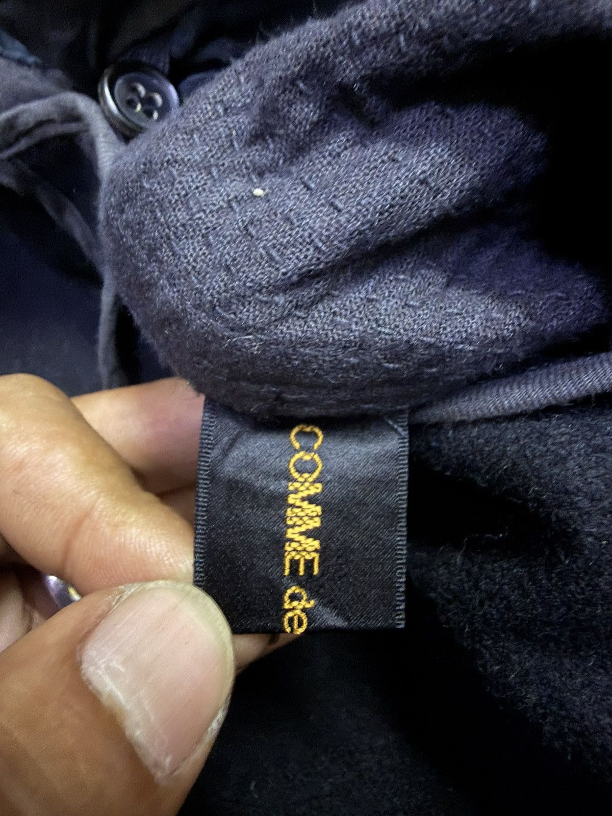 Comme des Garcons 80s Archive Cdg Double Layer Sashiko Avantgarde Coat Jacket Size US M / EU 48-50 / 2 - 12 Thumbnail