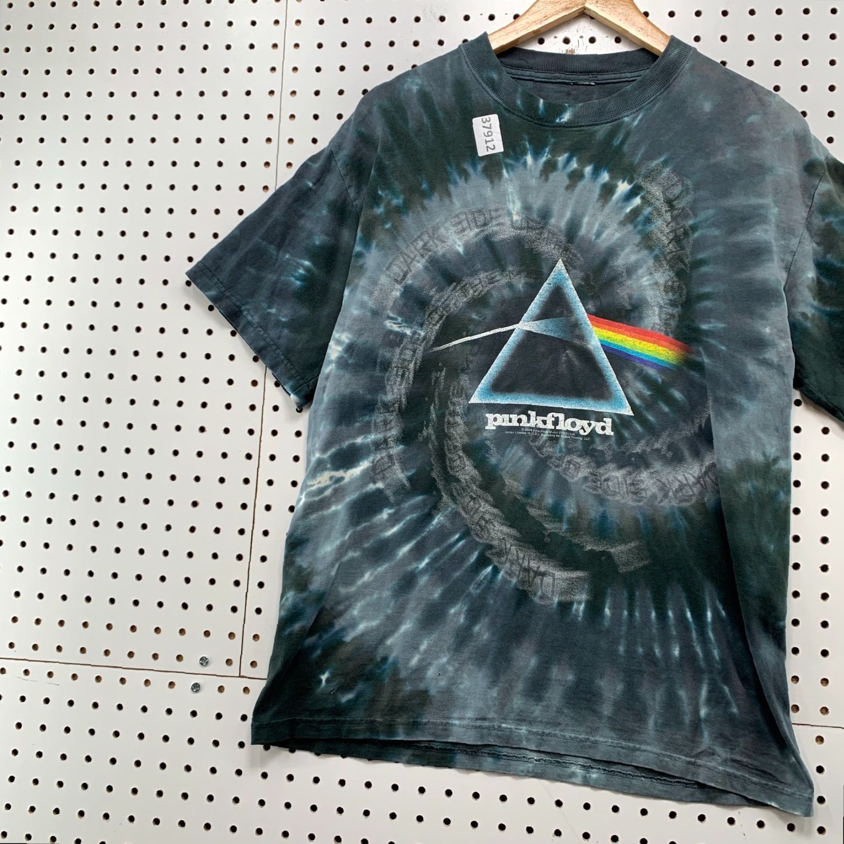 Liquid Blue VINTAGE Pink Floyd Liquid Blue Tie Dye Shirt Mens Medium Blue 90s Moon Graphic Band Mens Size US M / EU 48-50 / 2 - 3 Thumbnail