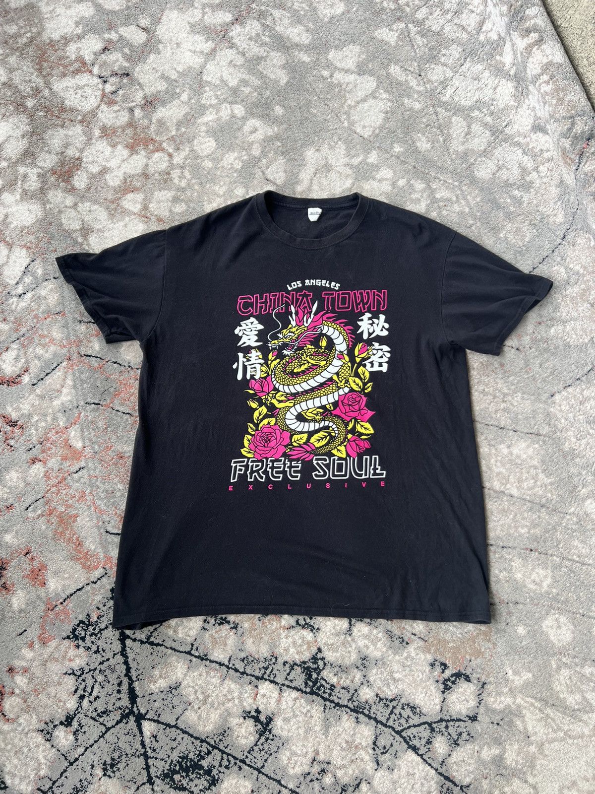 Vintage Los Angeles China Town Free Soul Exclusive Tee Size US XL / EU 56 / 4 - 1 Thumbnail
